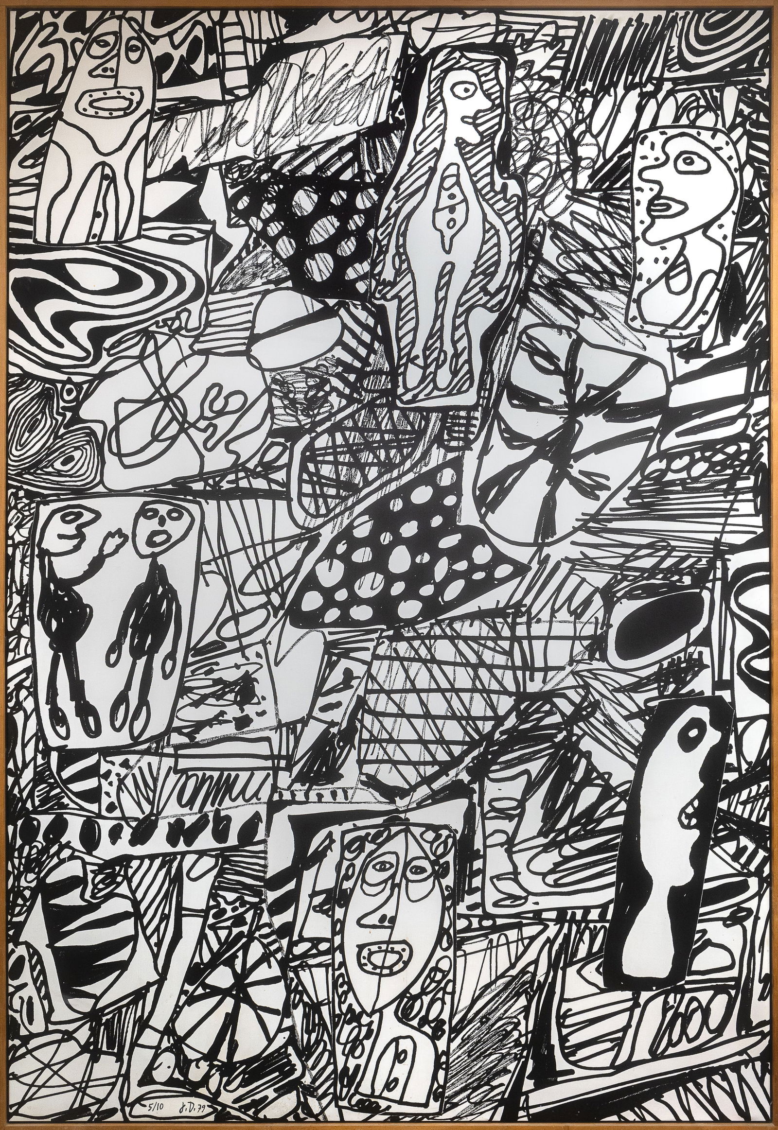 Jean Dubuffet, Site de mémoire I (Memory Site I) 1979 Signed Screenprint on Canvas 5/10 (1 of 7)