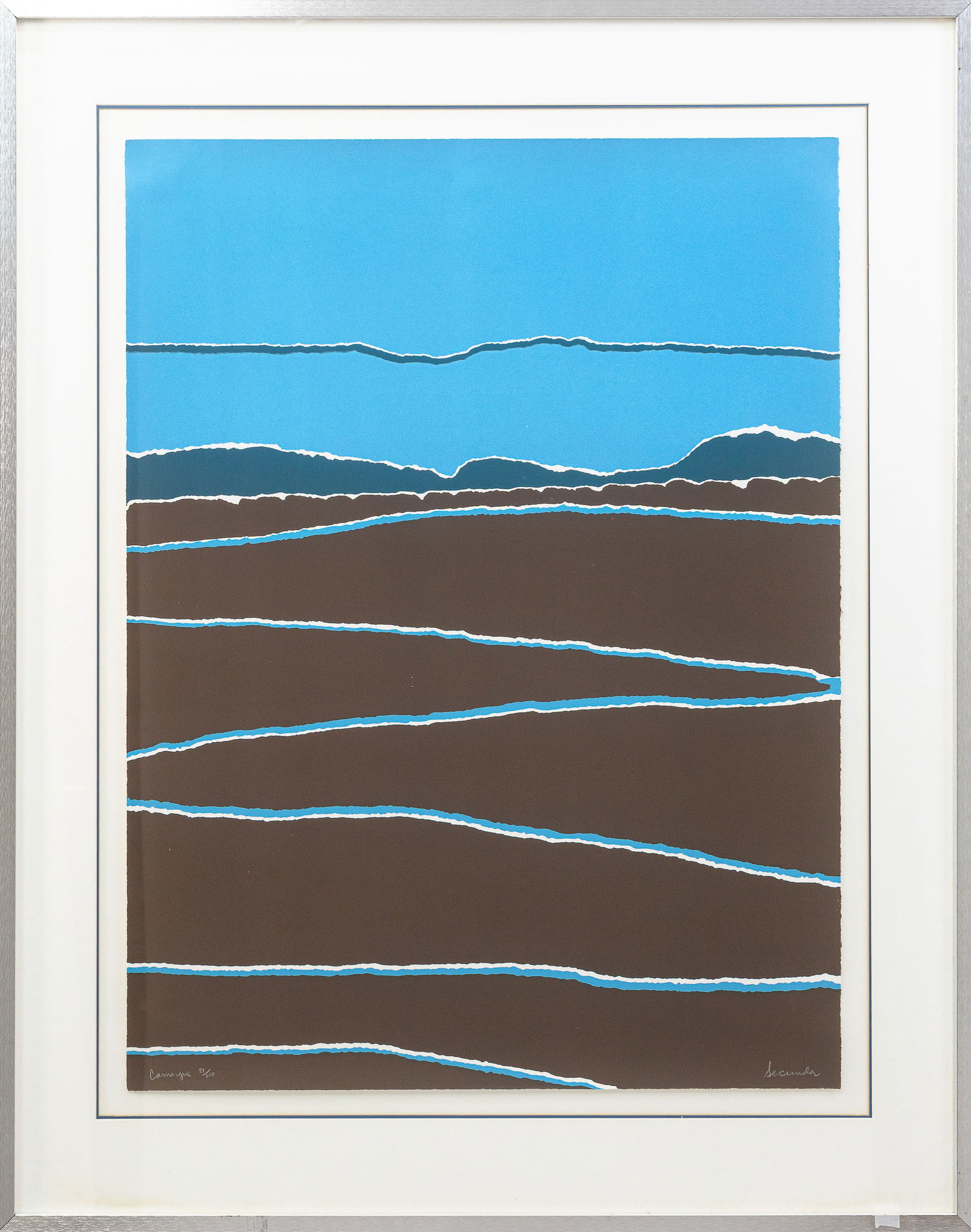 Arthur Secunda Camargue 1978 Signed Lithograph in Colors on Paper 29/100 Modern Abstract (1 of 7)