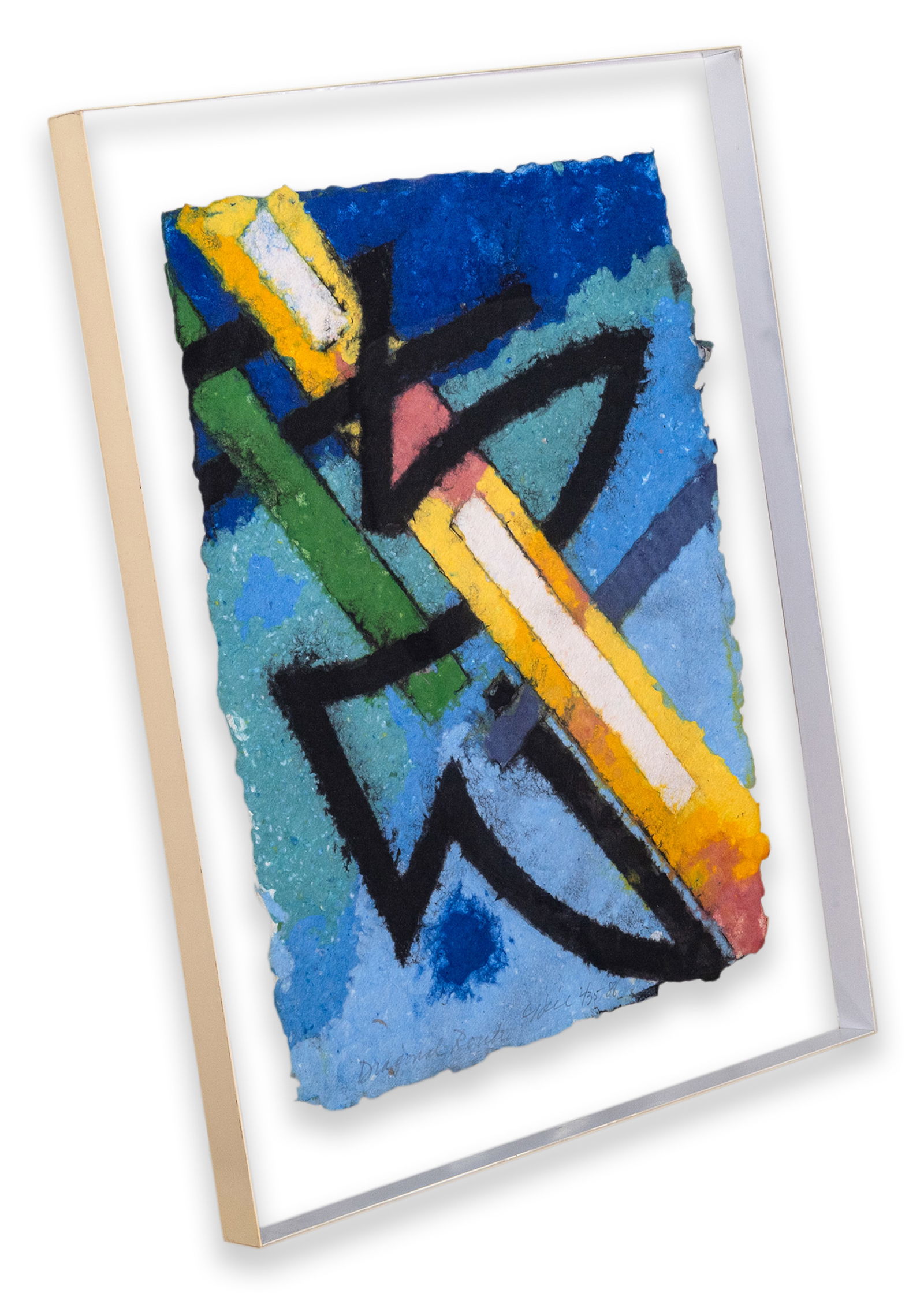 Clinton Hill Diagonal Route Signed Contemporary Woodcut on Handmade Paper 2/35 (1 of 6)