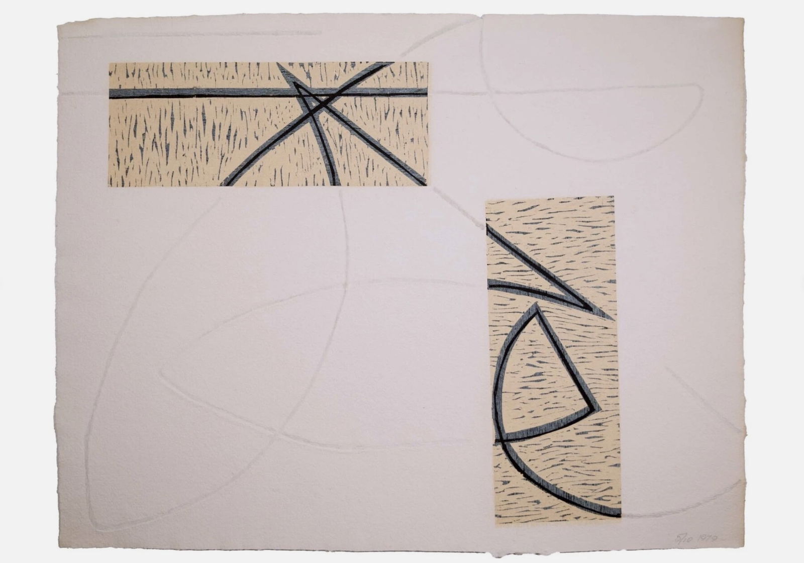 Clinton Hill Untitled Signed Contemporary Woodcut on Handmade Paper 5/10 UF (1 of 5)