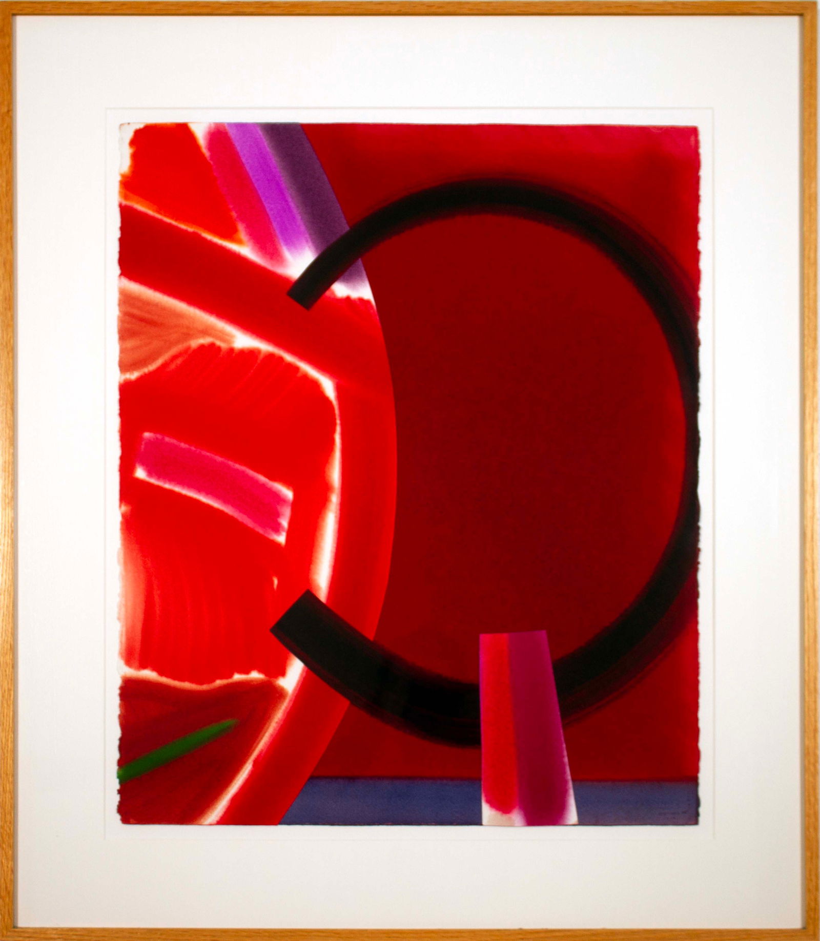 Jean Weinbaum No. 1231 1981 Signed Contemporary Abstract Watercolor Collage on Paper (1 of 11)