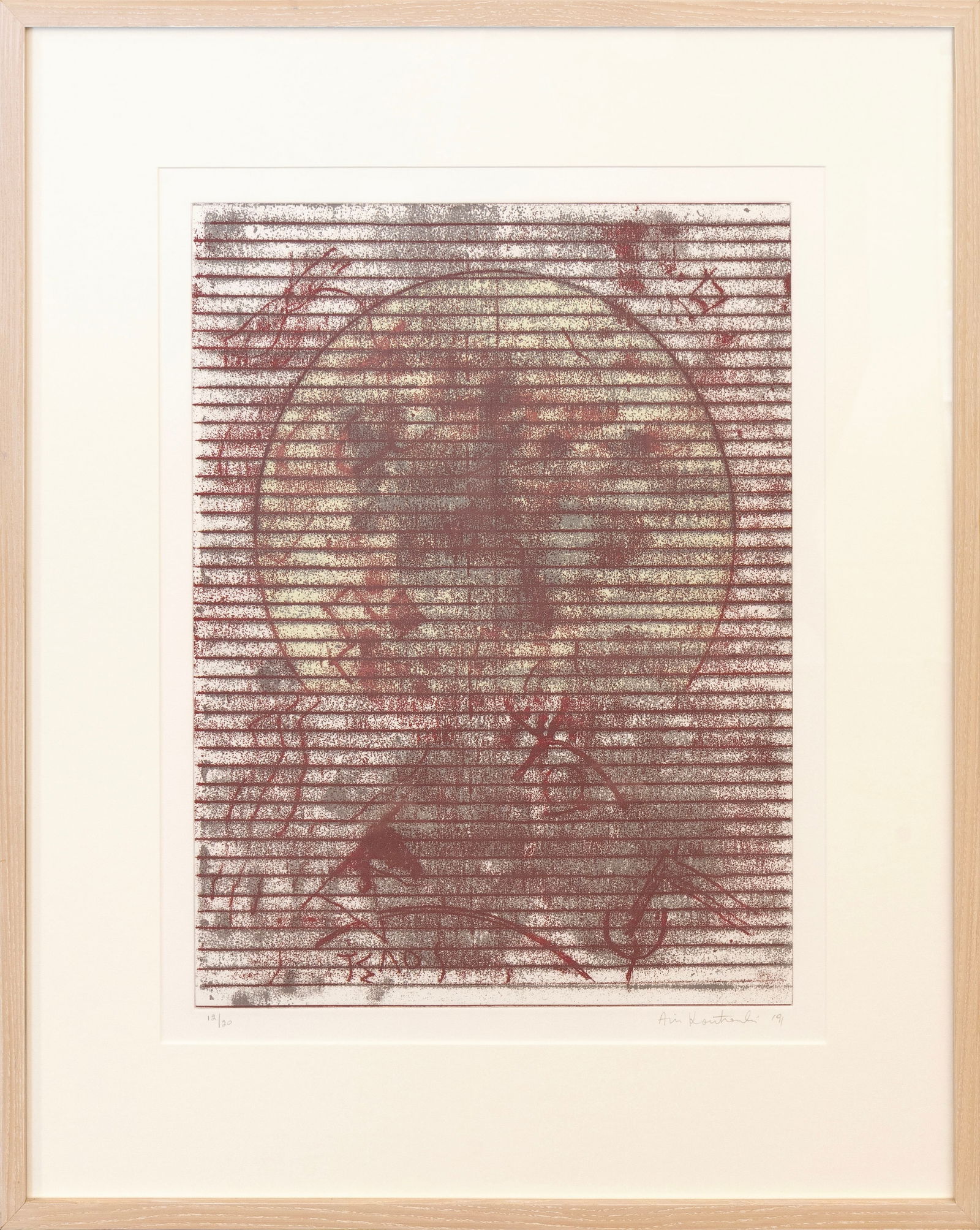Aris Koutroulis, Untitled II, Signed Lithograph on Paper 12/20 (1 of 5)