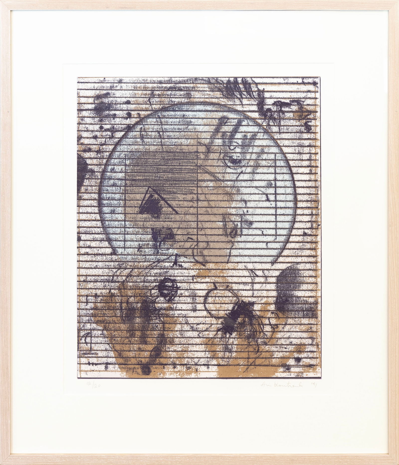 Aris Koutroulis, Untitled IV, Signed Lithograph on Paper 12/20 (1 of 5)
