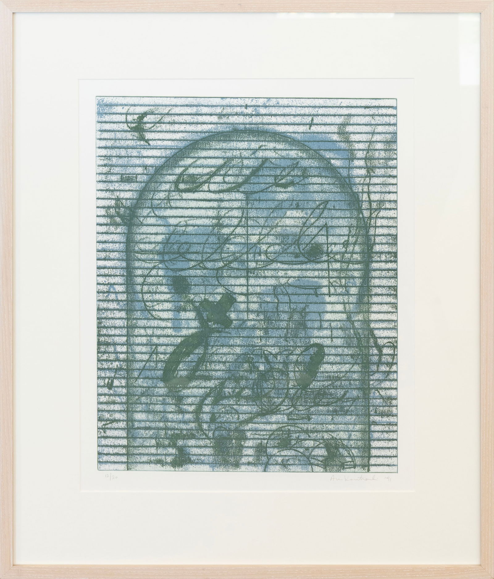 Aris Koutroulis, Untitled V, Signed Lithograph on Paper 12/20 (1 of 5)
