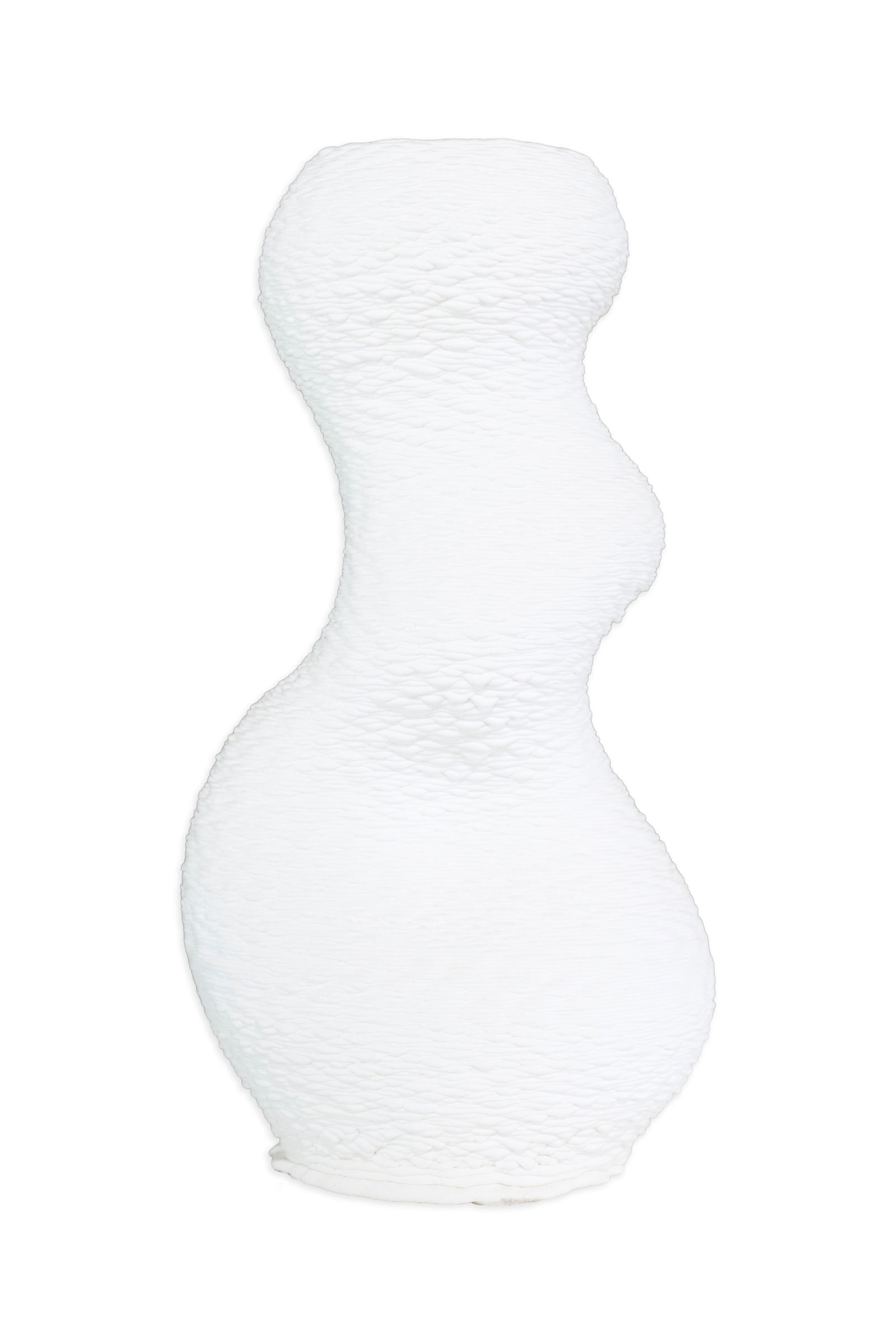 Cody Norman, Turbulence Vessel – White, 2021 Extruded Bioplastic (1 of 5)