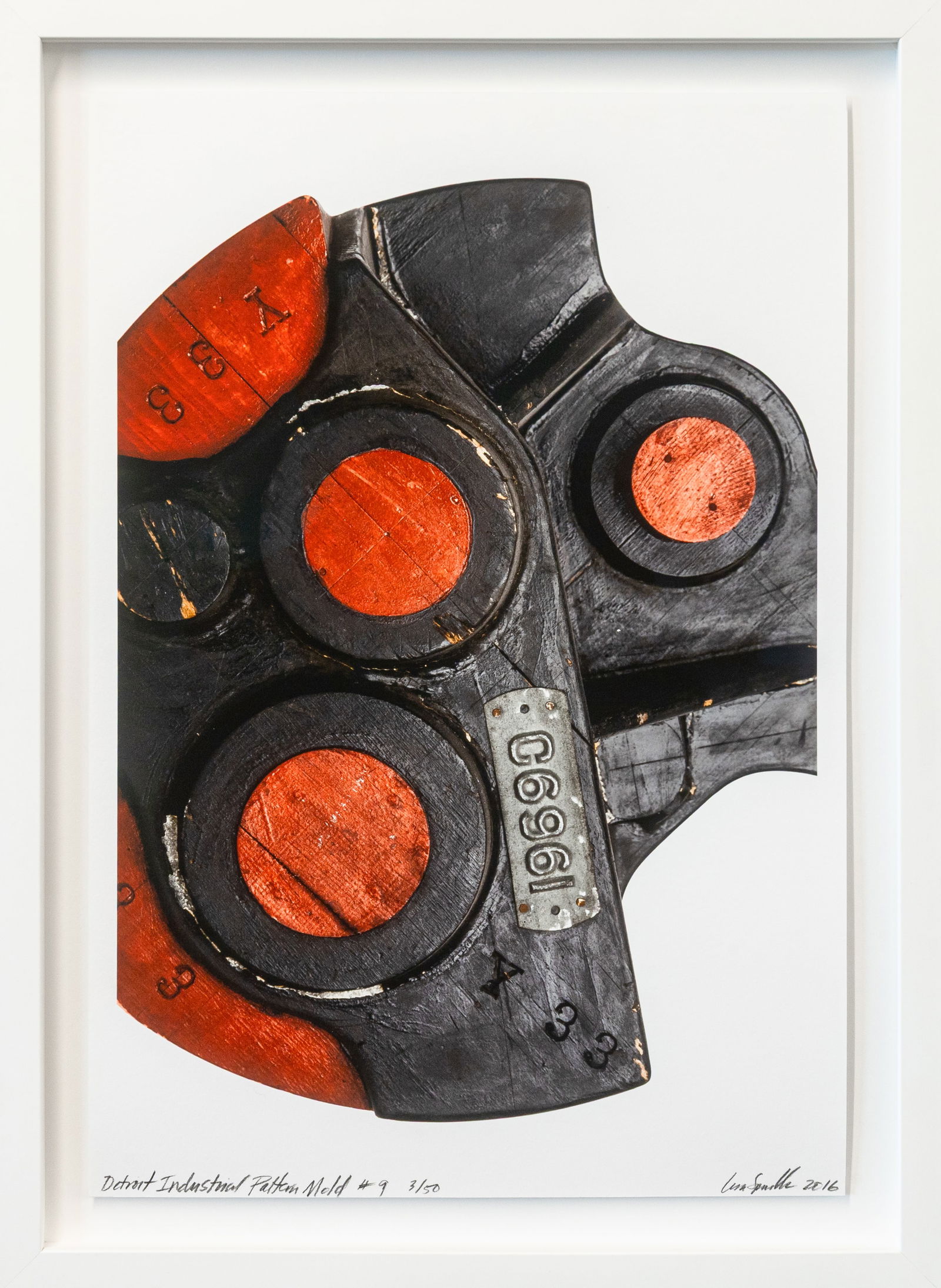 Lisa Spindler, Detroit Industrial Pattern Mold #9, 2016, Signed Photo on Archival Paper 3/50 (1 of 5)