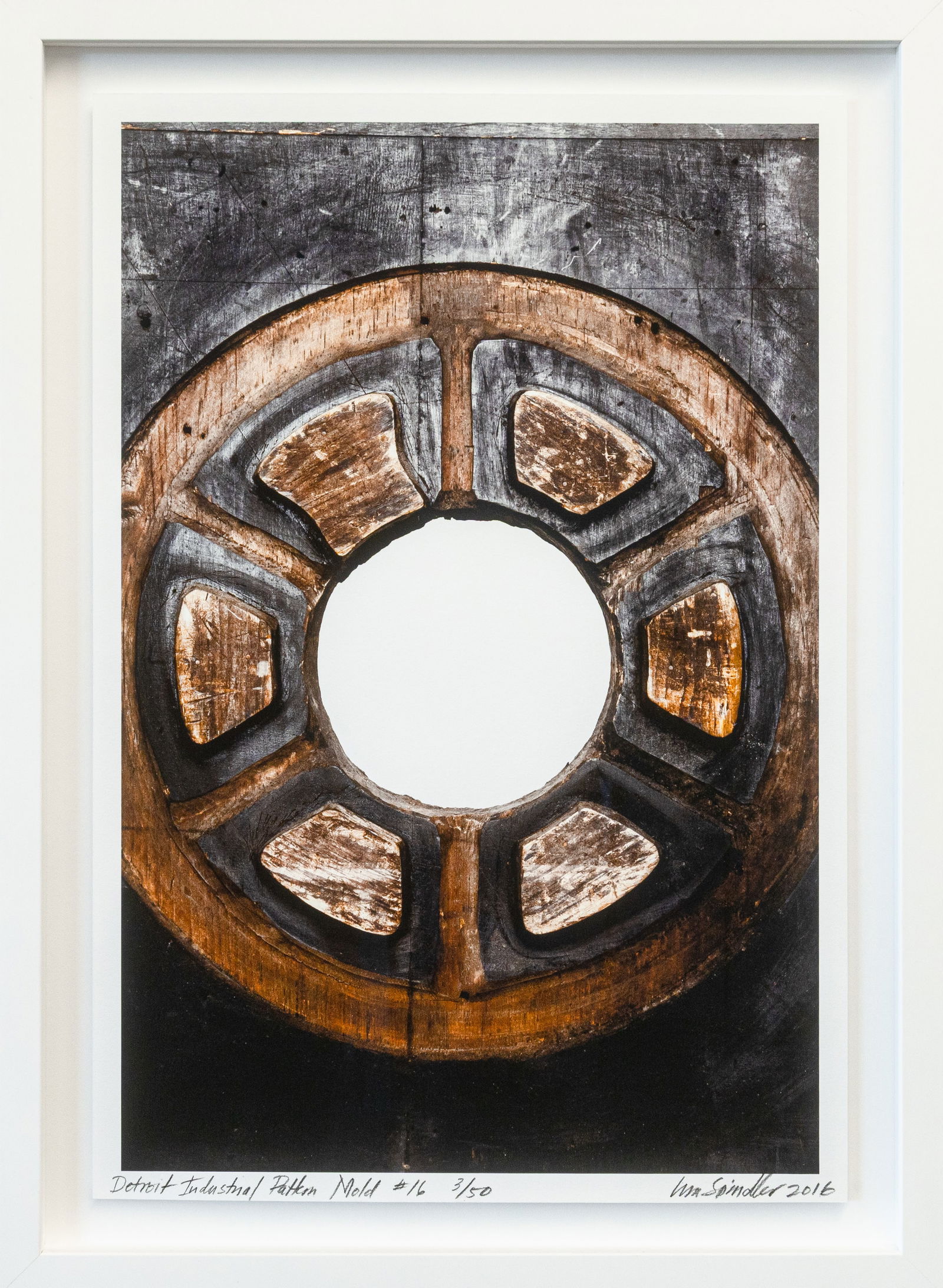 Lisa Spindler, Detroit Industrial Pattern Mold #16, 2016, Signed Photo on Archival Paper 3/50 (1 of 5)