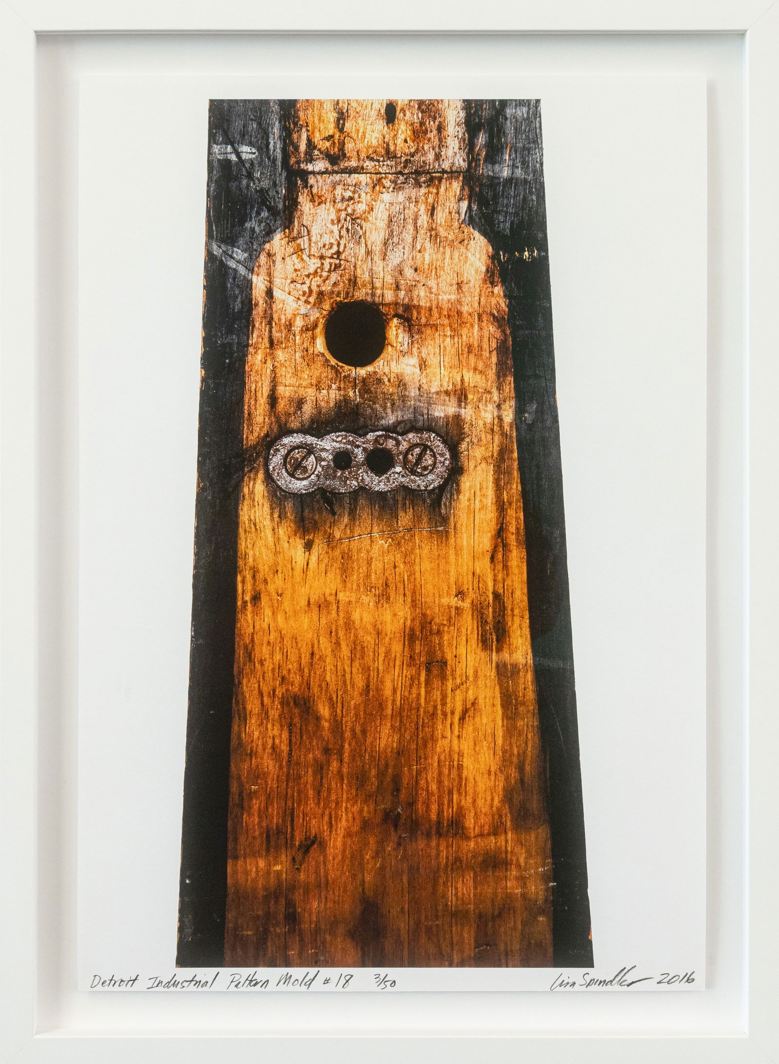 Lisa Spindler, Detroit Industrial Pattern Mold #18, 2016, Signed Photo on Archival Paper 3/50 (1 of 5)