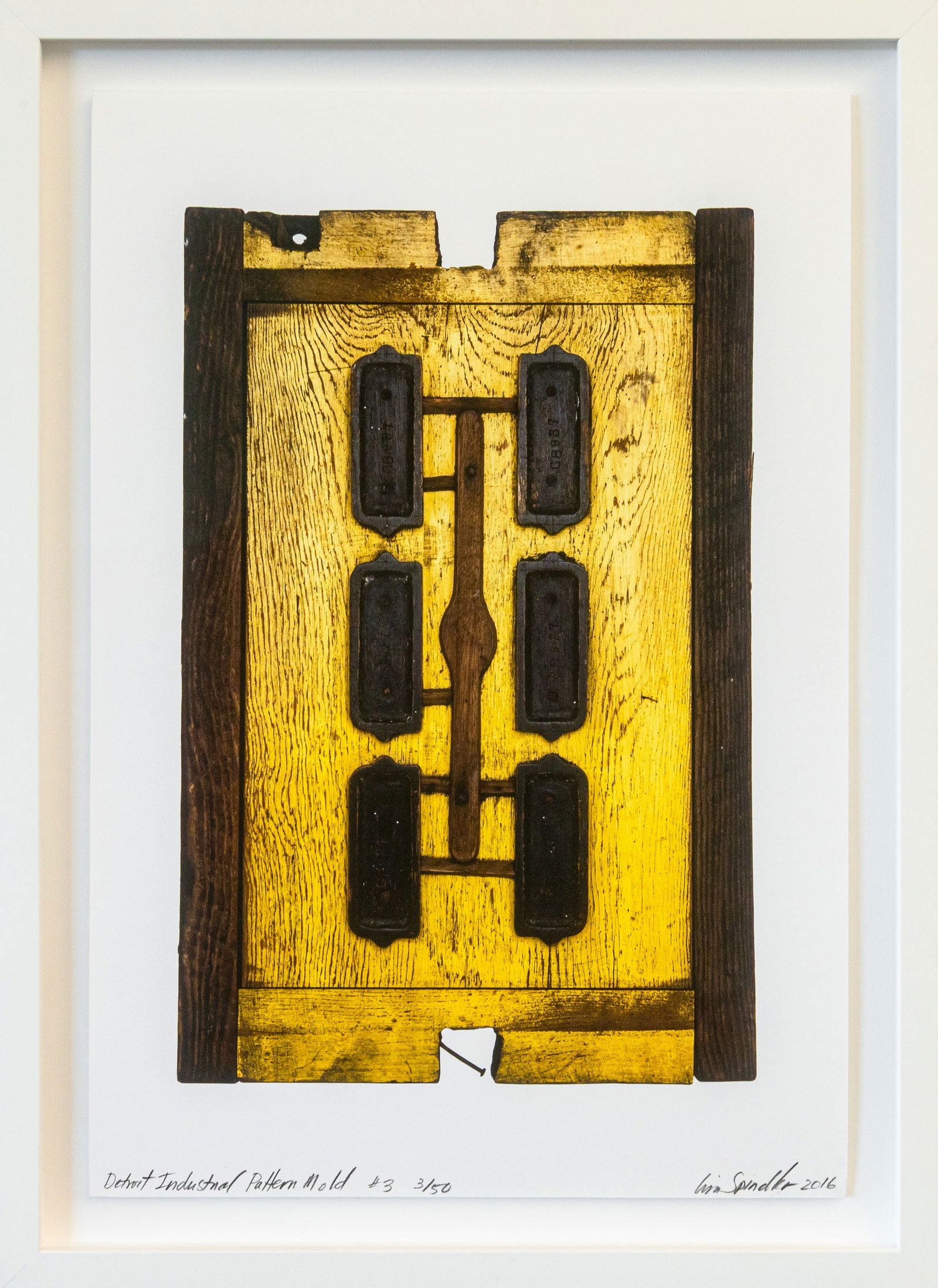 Lisa Spindler, Detroit Industrial Pattern Mold #3, 2016, Signed Photo on Archival Paper 3/50 (1 of 5)