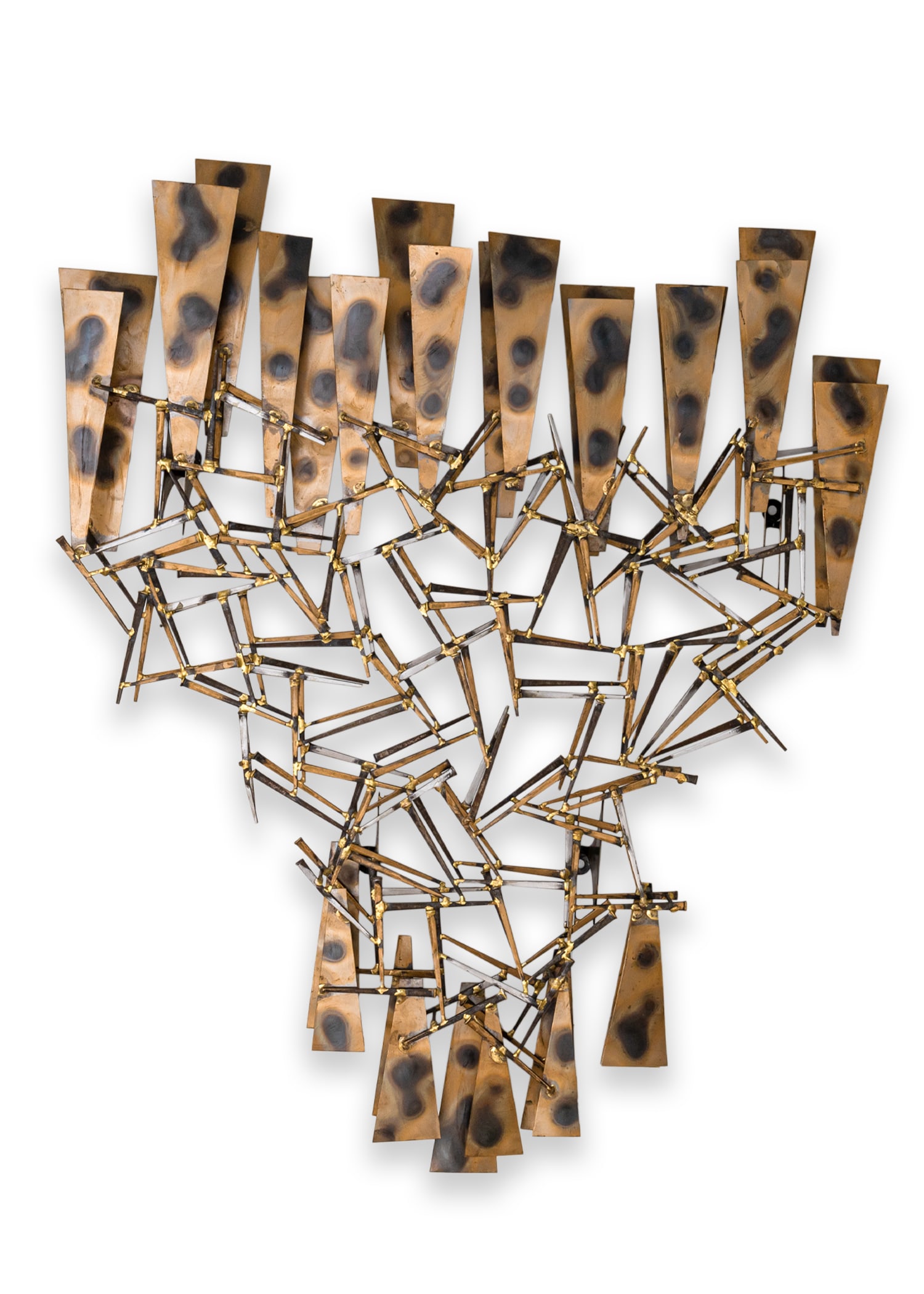 Marc Weinstein Creates Plutonic Brutalist Torch Cut Wall Sculpture (1 of 8)