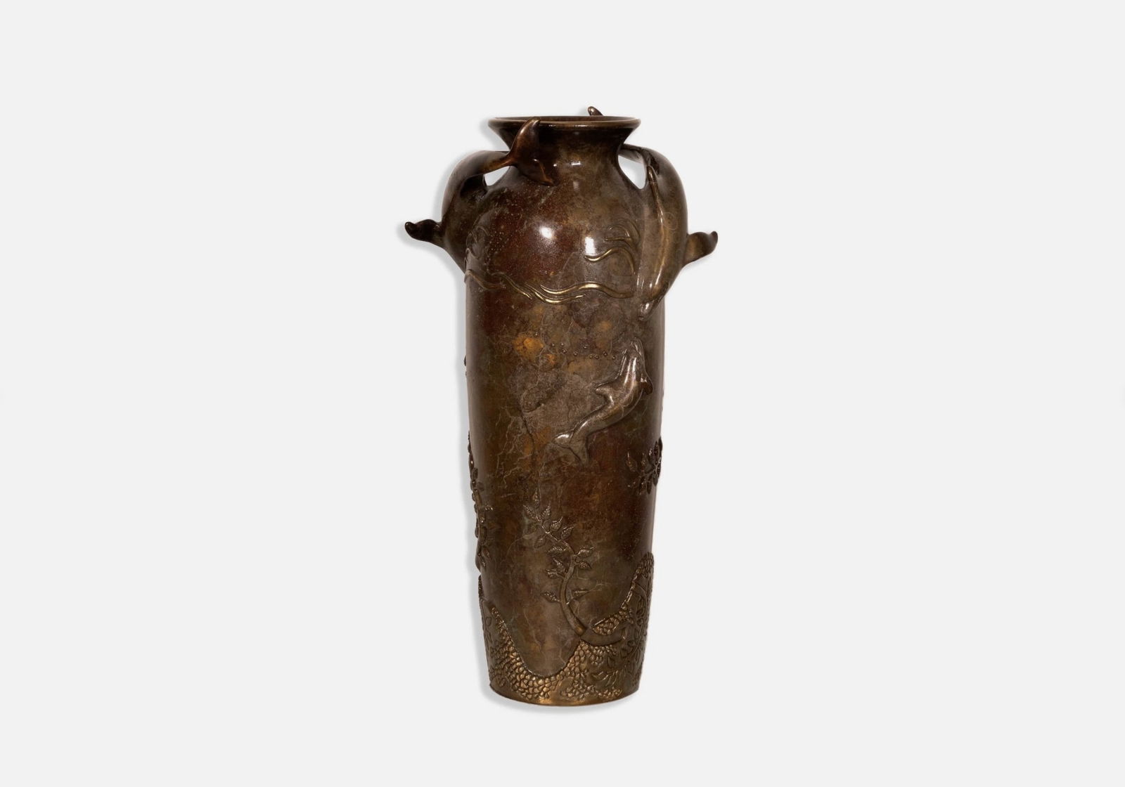 Joseph Quillian Mystic Encounter Signed Contemporary Studio Bronze Sculpture: A whimsical contemporary studio bronze sculpture titled “Mystic Encounter” by Joseph Quillian. Signed with an annotation of 59/350. Circa 1990s. A classic composition showcasing oceanic th