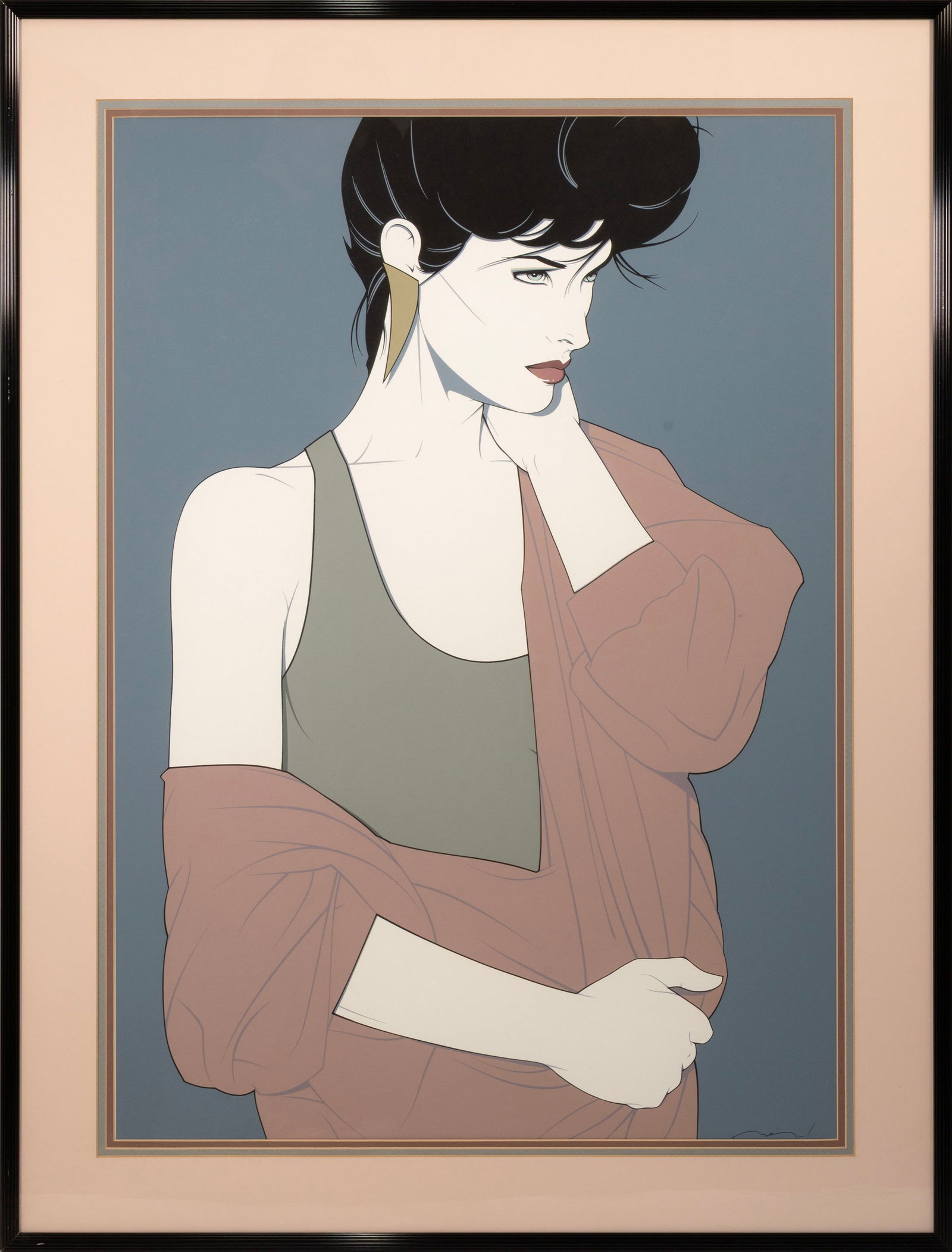 Patrick Nagel Commemorative Ten (Dallas) 1986 Estate Authorized Serigraph Framed (1 of 4)