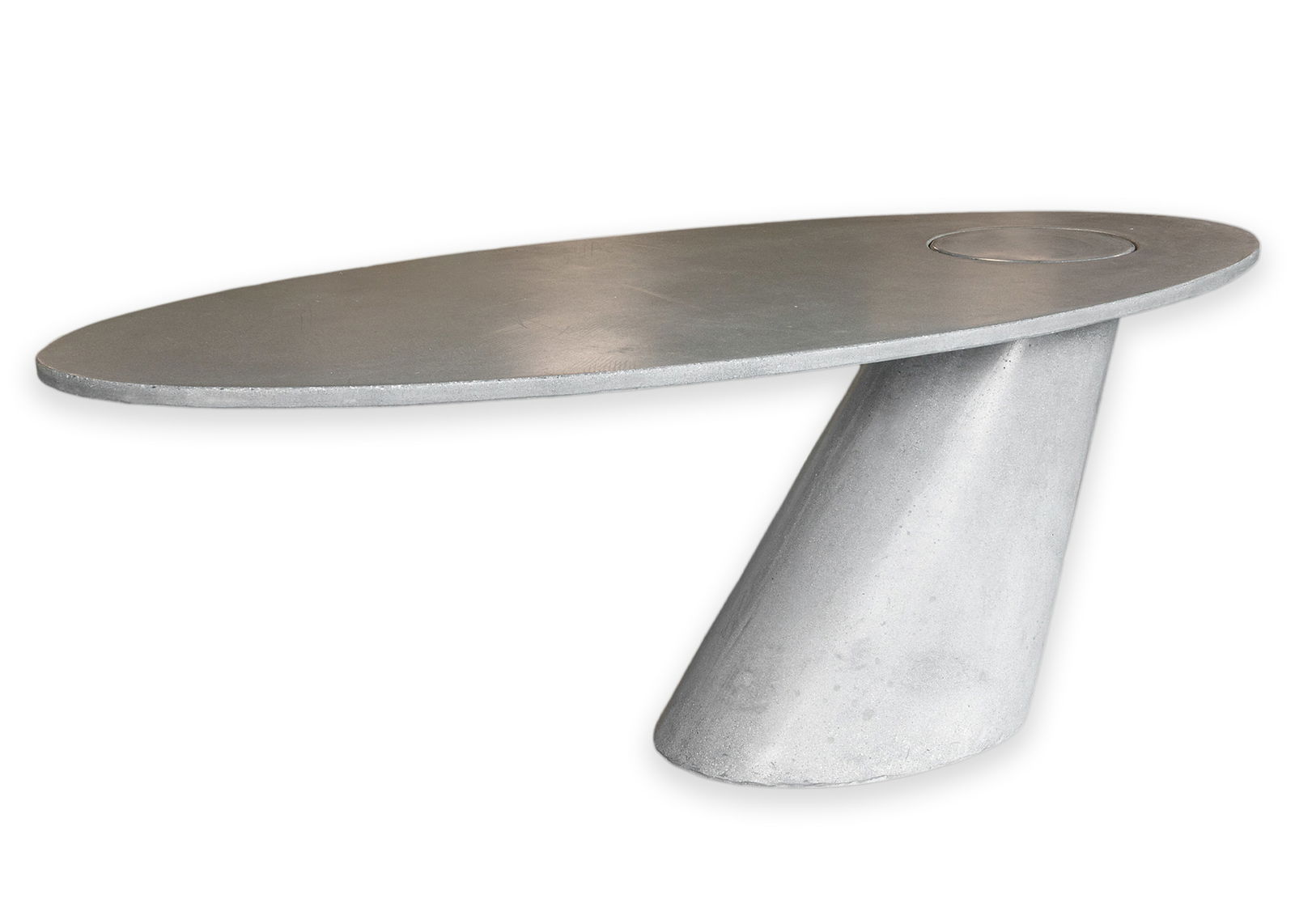 James De Wulf, Concrete Leaning Table, Polished Cement and Cast Concrete (1 of 8)