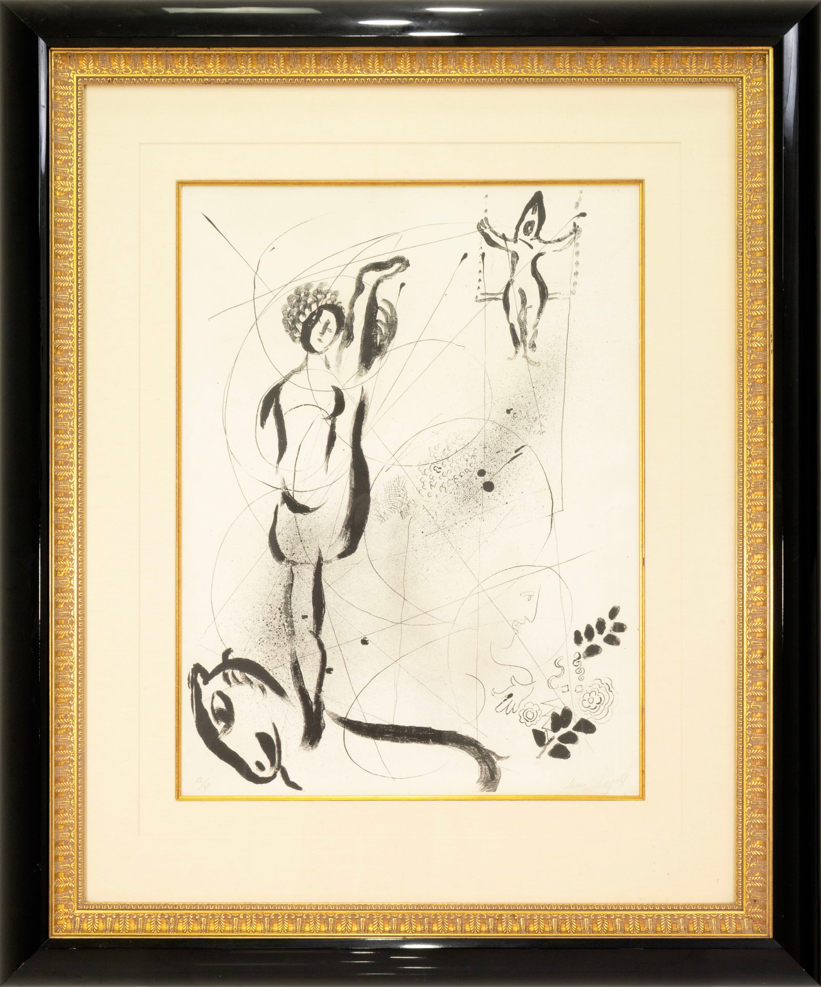 Marc Chagall - Equilibriste sur Cheval (Acrobat on a Horse) 1956 Signed Lithograph on Paper 12/20 (1 of 8)