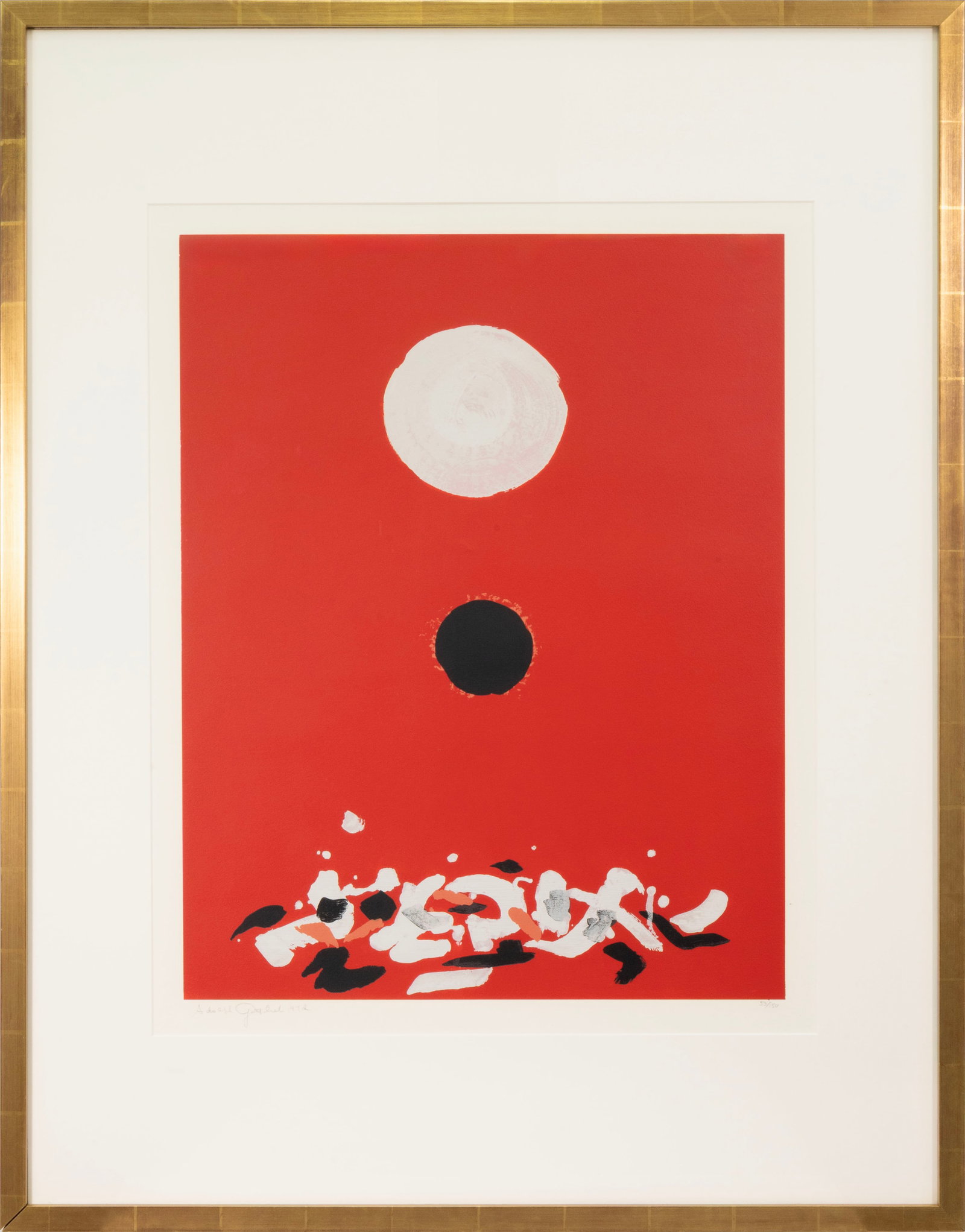Adolph Gottlieb - Crimson Ground 1972 Signed Color Screenprint 53/150 Abstract Expressionism (1 of 7)