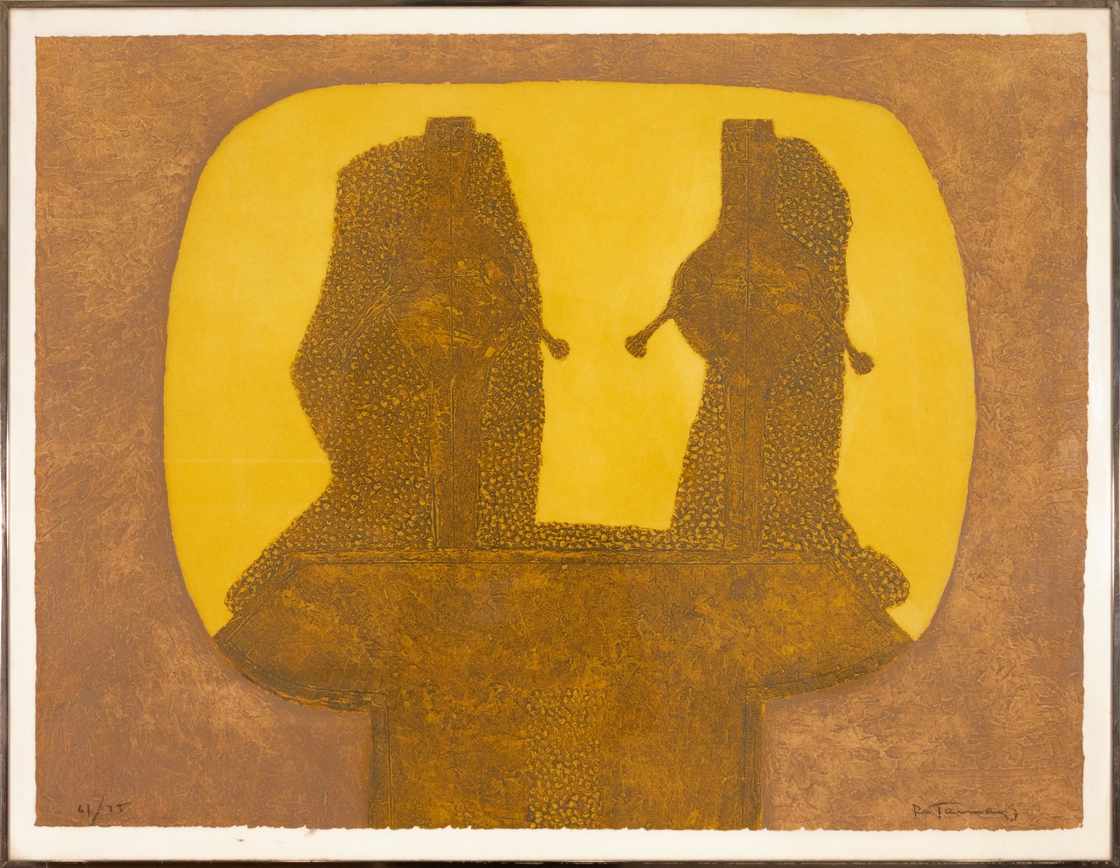 Rufino Tamayo - Dos Figuras, 1976 Signed Aquatint Etching 61/75 Abstract (1 of 6)