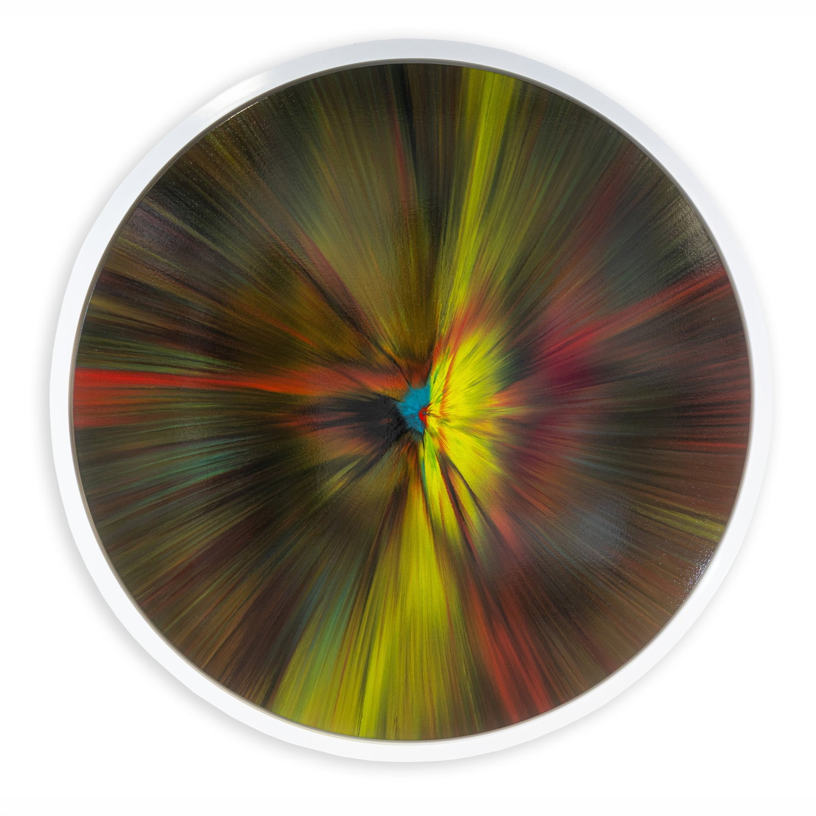 Damien Hirst - Beautiful, Intergalactic, Explosive Journey Through Interstellar Space 2016 Painting: An original contemporary painting on canvas titled “Beautiful, Intergalactic, Explosive Journey Through Interstellar Space” (2016) by British artist Damien Hirst. Executed with household g