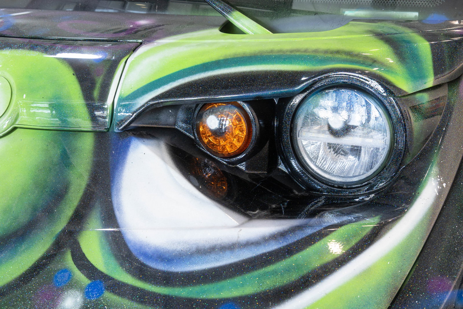 Kenny Scharf - Custom Painted GEM E4 Golf Cart, Contemporary Street Art Collectable Vehicle - 13