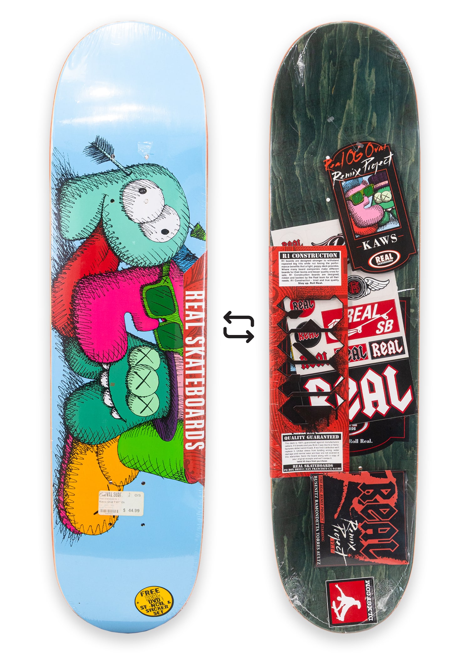 KAWS x REAL - Skateboard Deck 2007 Contemporary Street Art Limited Edition 76/500 (1 of 9)