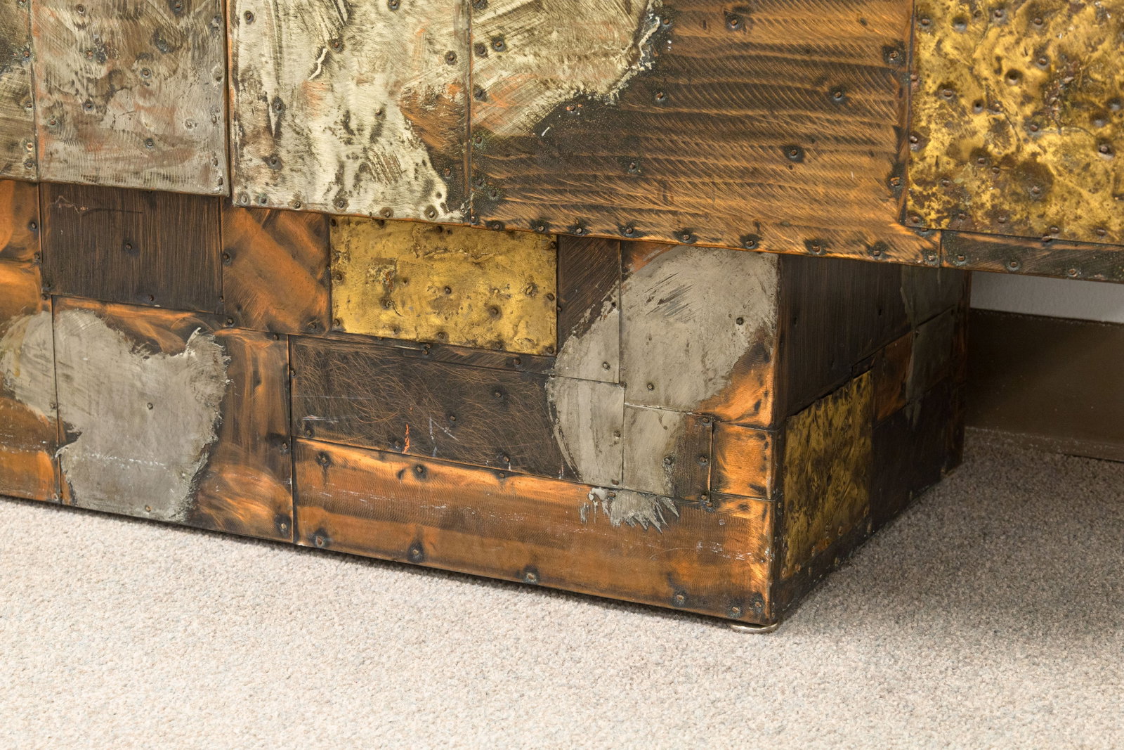 Paul Evans - Patchwork Credenza c. 1960s Metal Wood & Slate Custom Made Detroit - 10