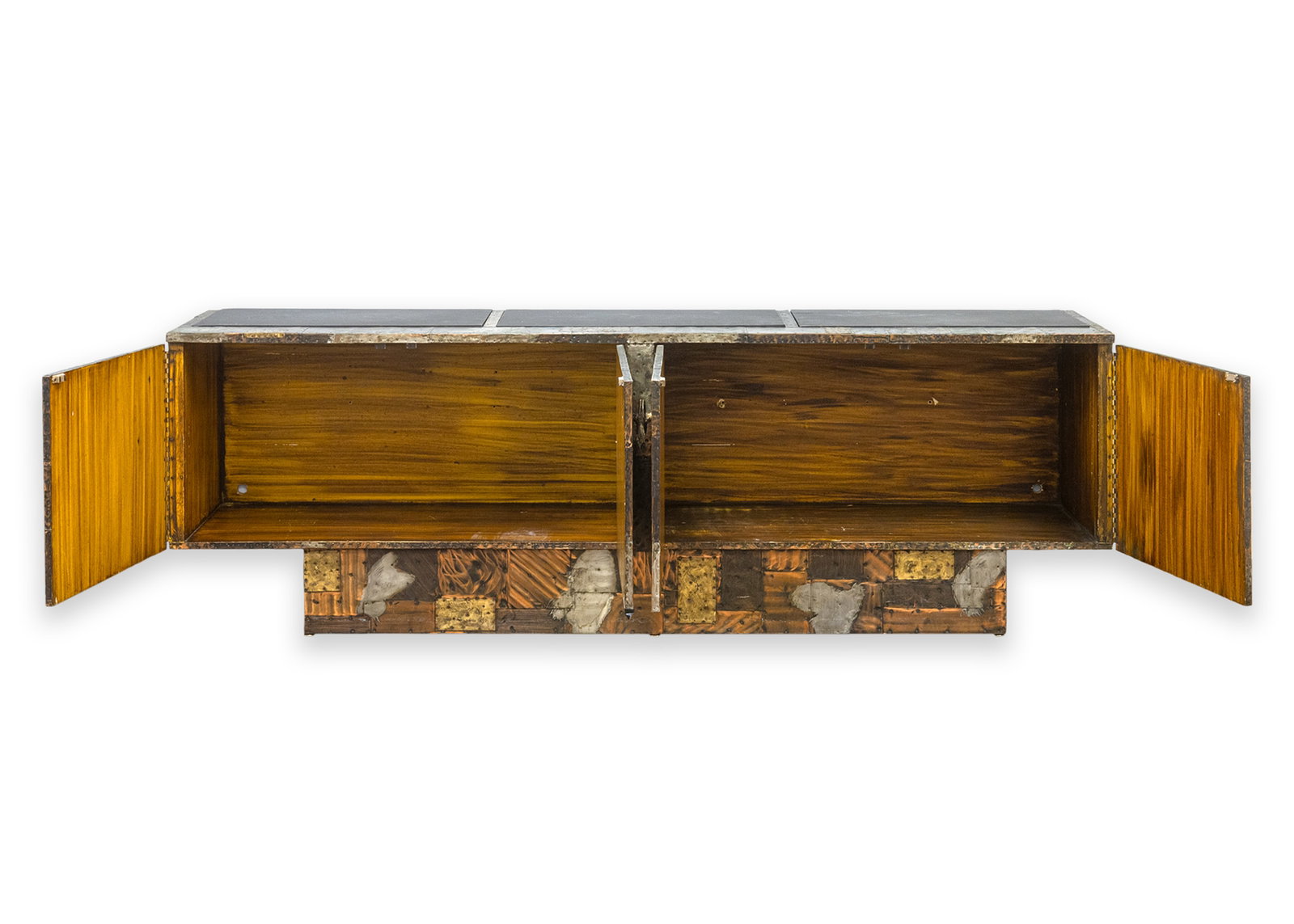 Paul Evans - Patchwork Credenza c. 1960s Metal Wood & Slate Custom Made Detroit - 3