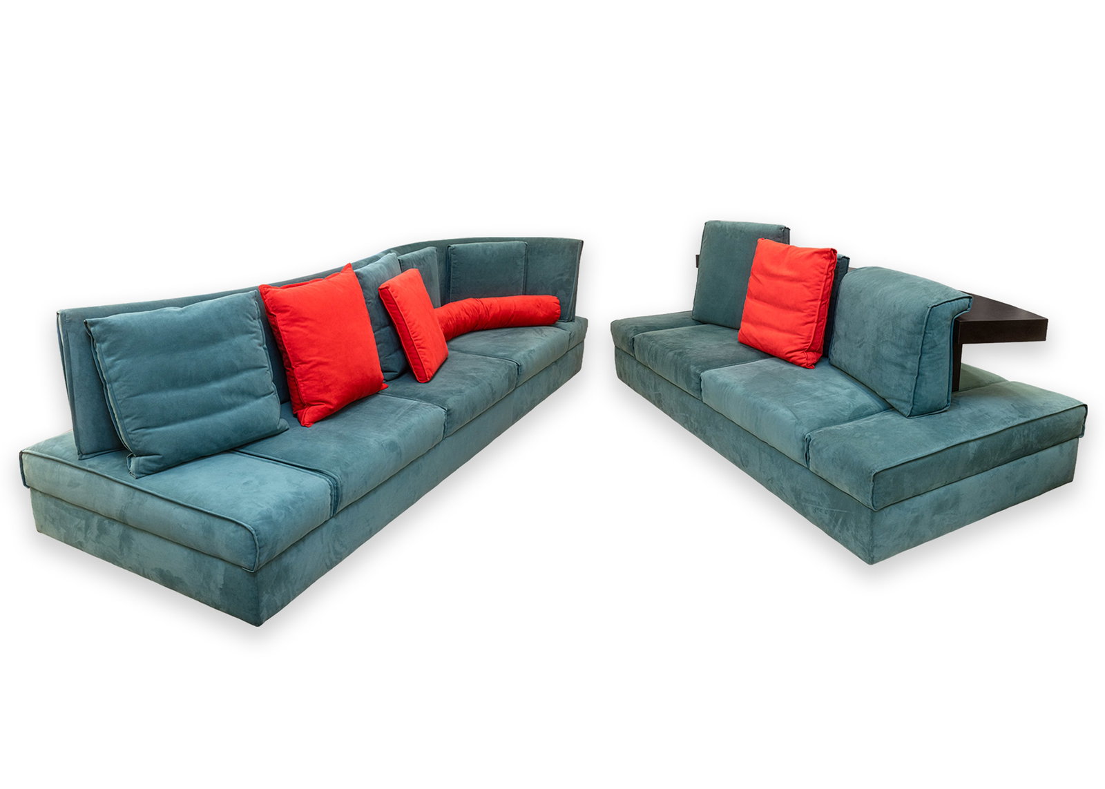 Mauro Lipparini for Saporiti Italia - Pair of Avedon Sofas 1980s Postmodern (1 of 11)