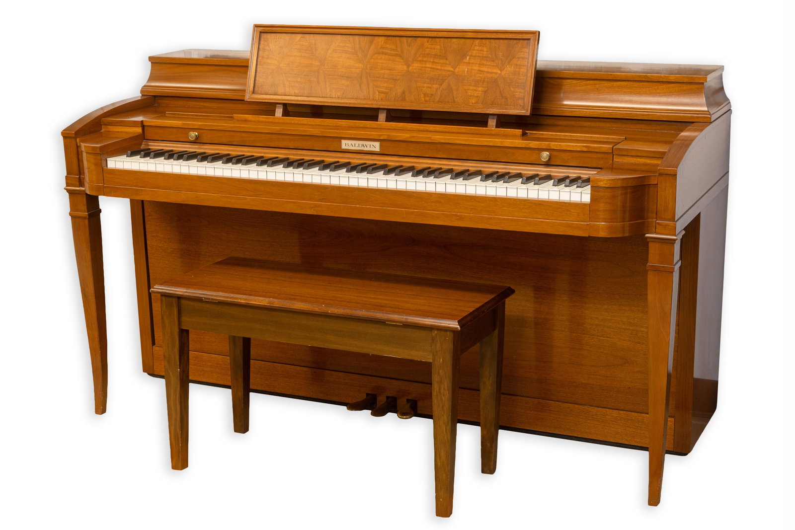 Baldwin Acrosonic Console Upright Piano, c. 1960s Mid-Century Modern (1 of 15)