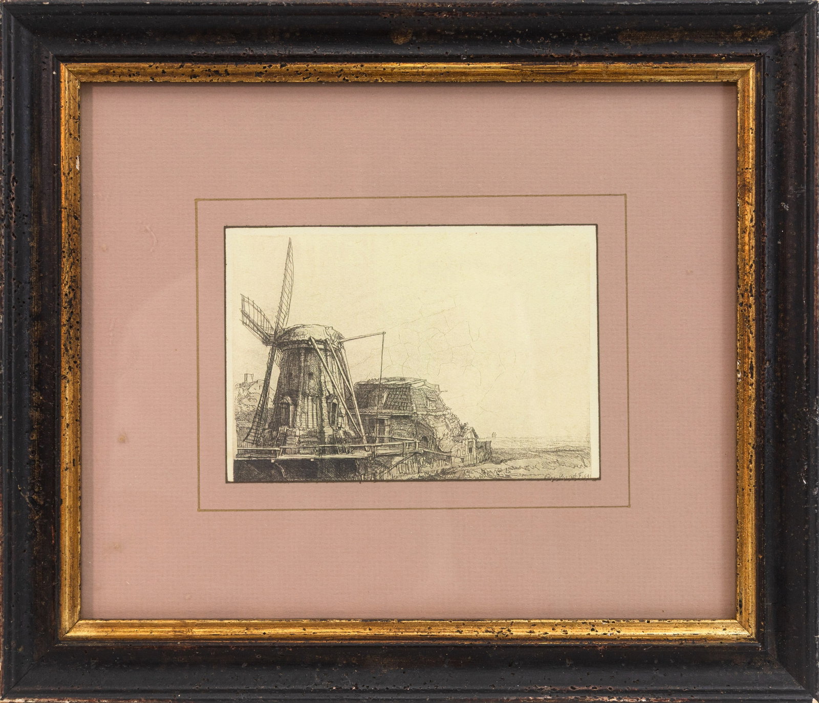 Rembrandt van Rijn - The Windmill 1641 (Bartsch 233) Heliogravure Etching on Paper (1 of 4)