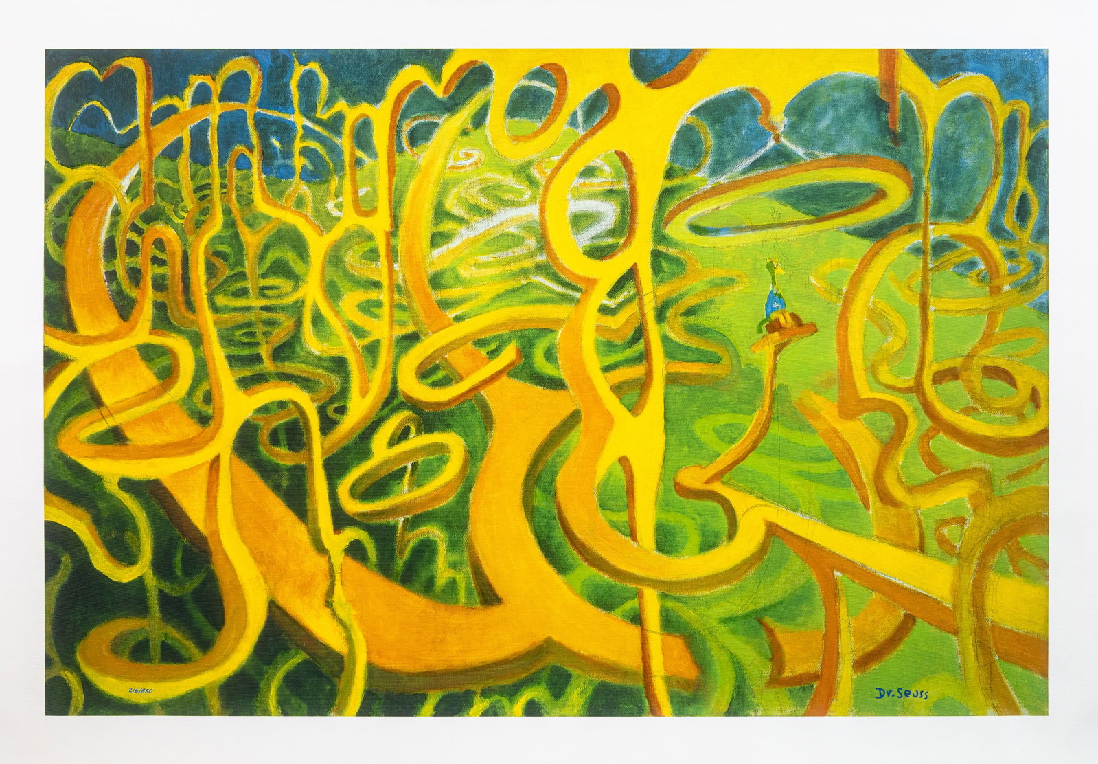 Dr. Seuss - Intolerable Situation for a Cat, Signed Mixed-Media Pigment Print on Canvas 216/850 COA (1 of 8)