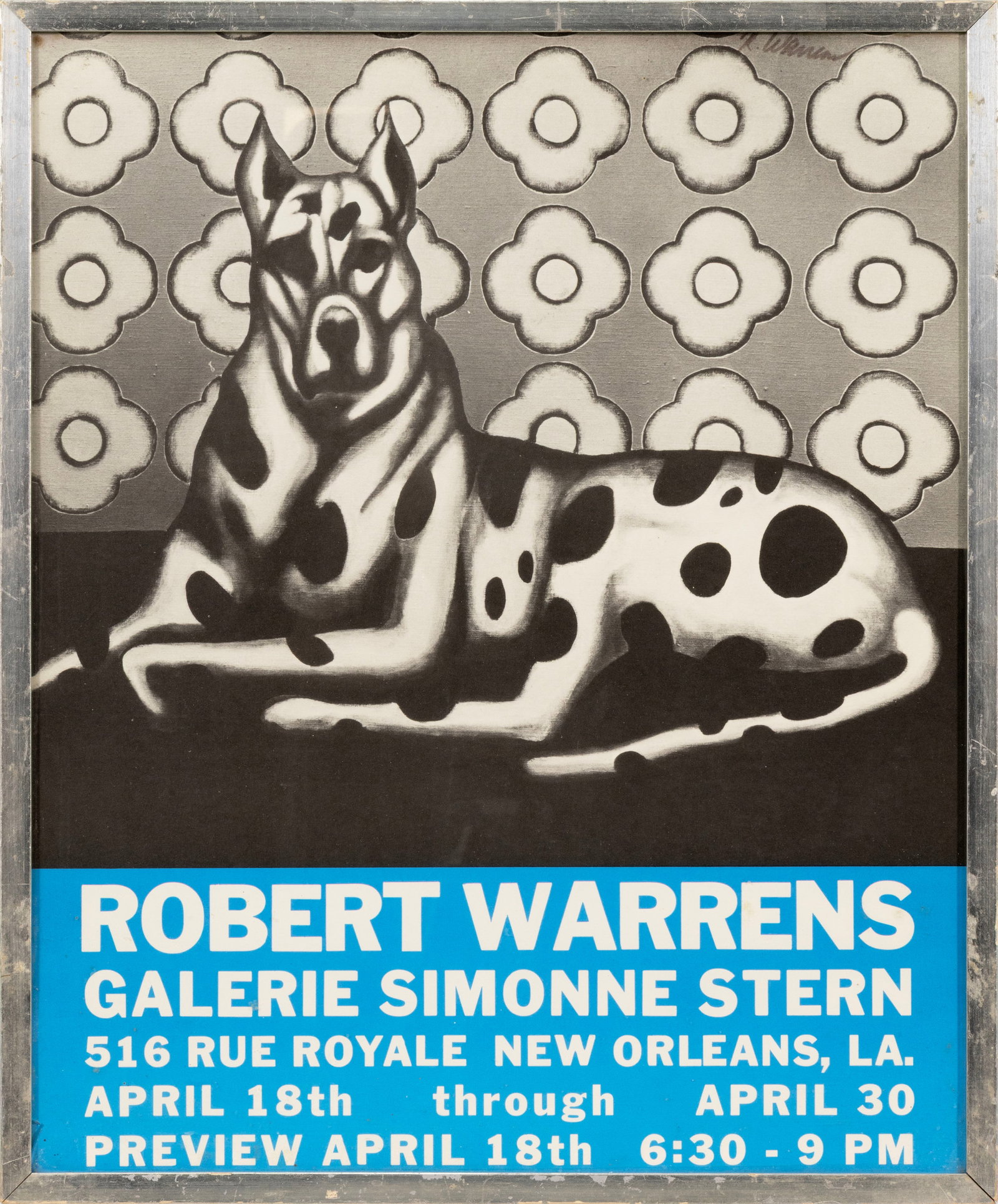 Robert Warrens - Galerie Simonne Stern New Orleans Signed Lithographic Exhibition Poster Framed (1 of 5)