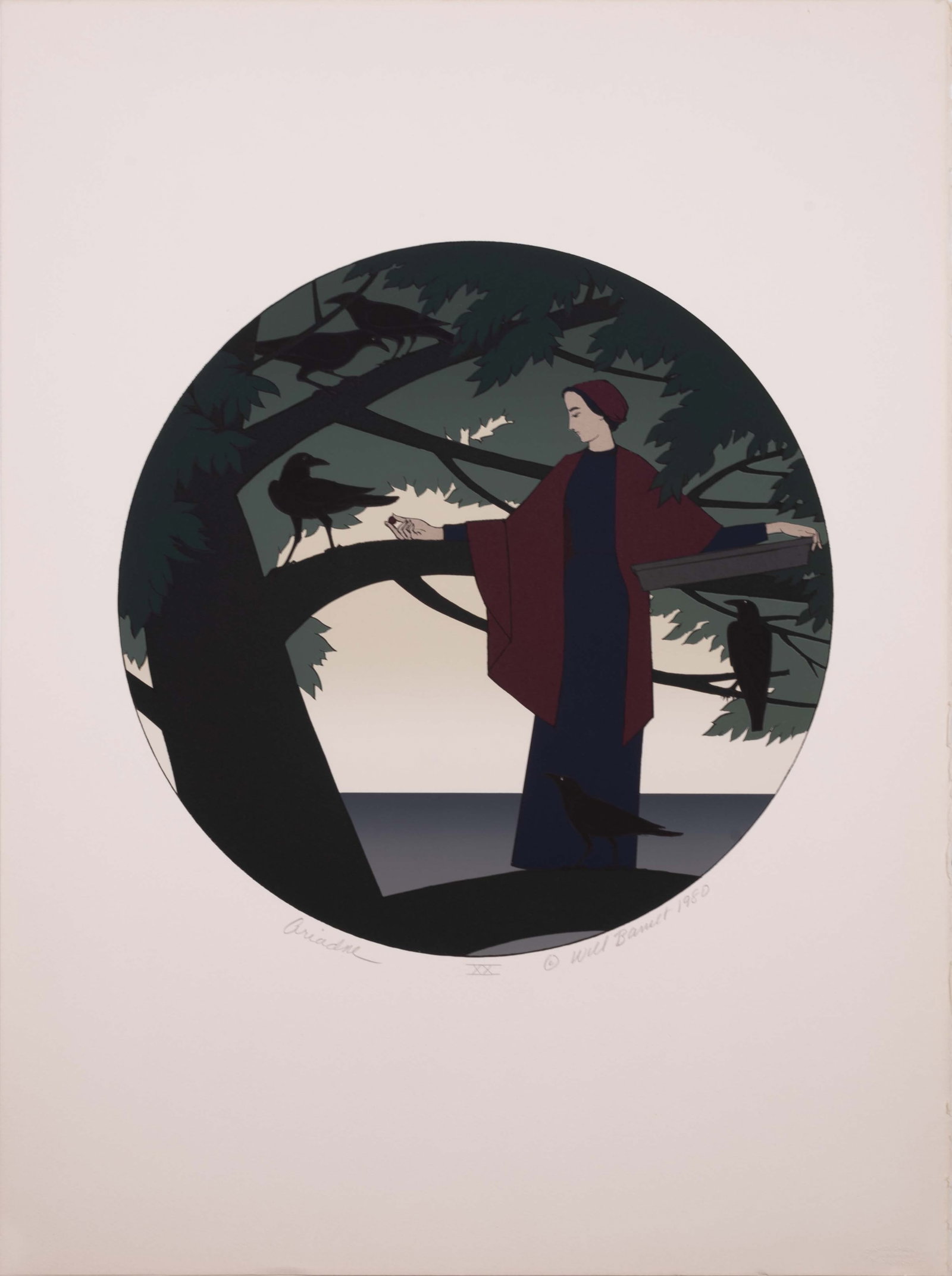 Will Barnet - Ariadne Signed Modern Realist Silkscreen on Paper XX Unframed 1980 (1 of 7)
