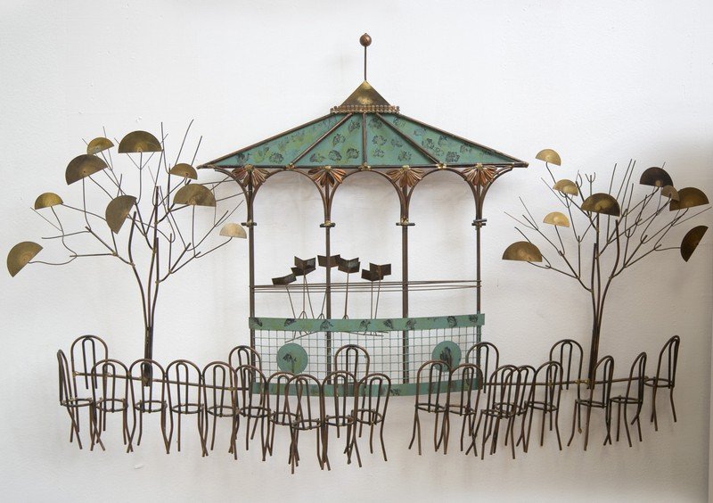 Curtis Jere Cafe Scene Wall Sculpture (1 of 5)