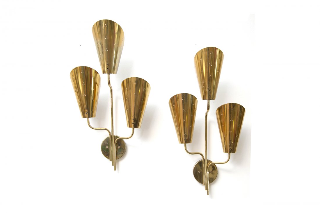 Pair of Paavo Tynell Mid Century Mod Lightolier Sconces (1 of 10)