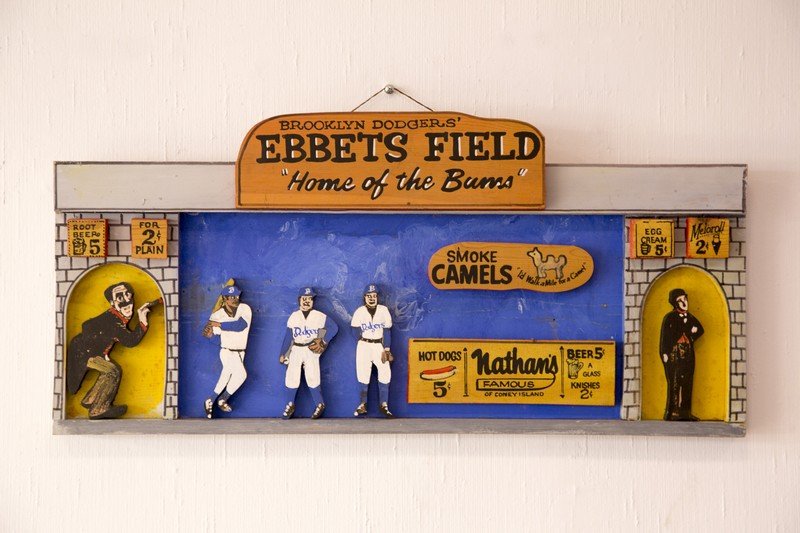 Harry Glaubach Ebbets Field/Nathan's Coney Island Art: Harry Glaubach is a one-of-a-kind artist, New York through and through. His motto: The past was beautiful. Harry's bas-relief plywood work focuses on New York City icons like Katz€™s Deli, Yankee 