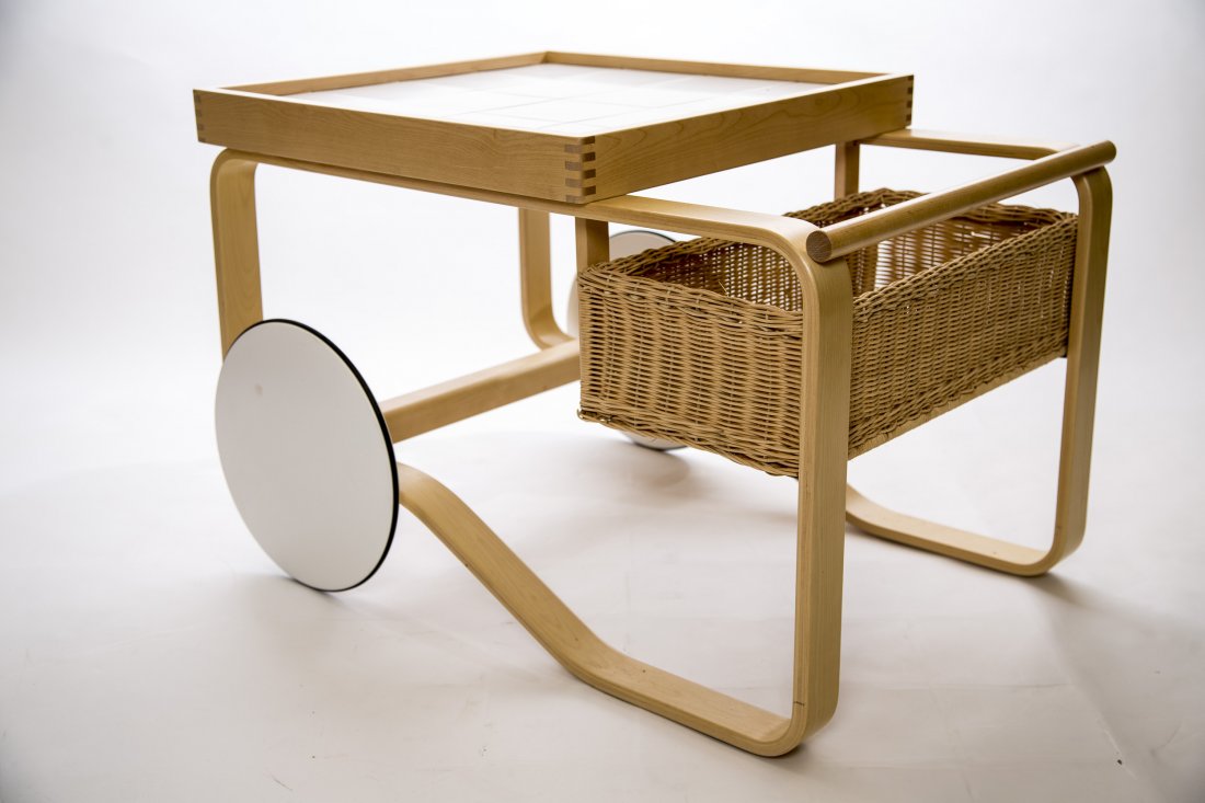 Alvar Aalto Mid Century Rolling Bar Cart Tea Trolley (1 of 1)