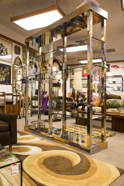 Paul Evans Cityscape Chrome & Brass Wall Unit c.1975 (1 of 10)