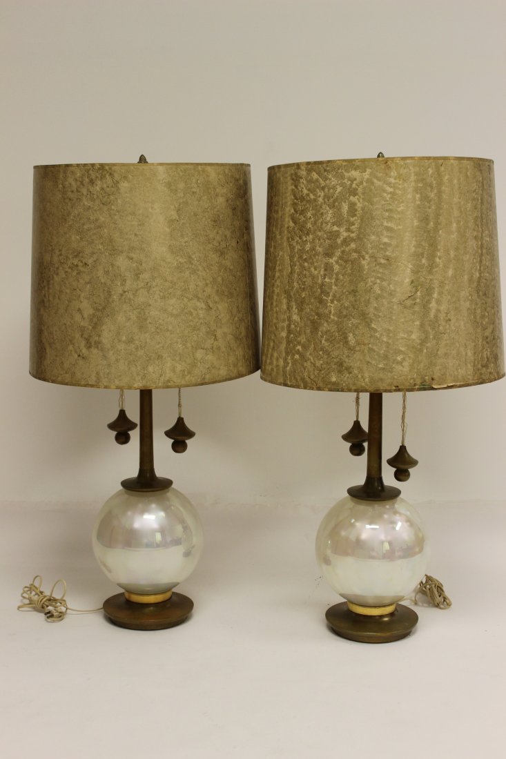 Marbro Murano Iridescent Venetian Glass Lamps (1 of 6)