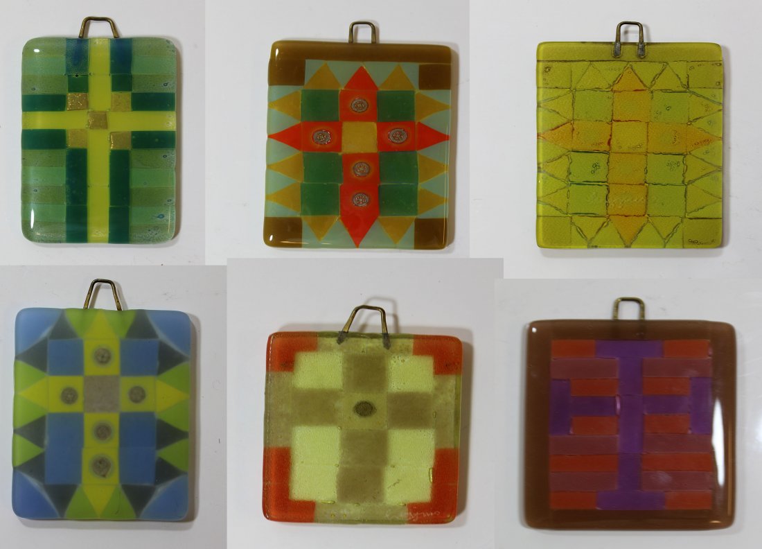 Lot of 6 Higgins Signed Glass Items (1 of 8)