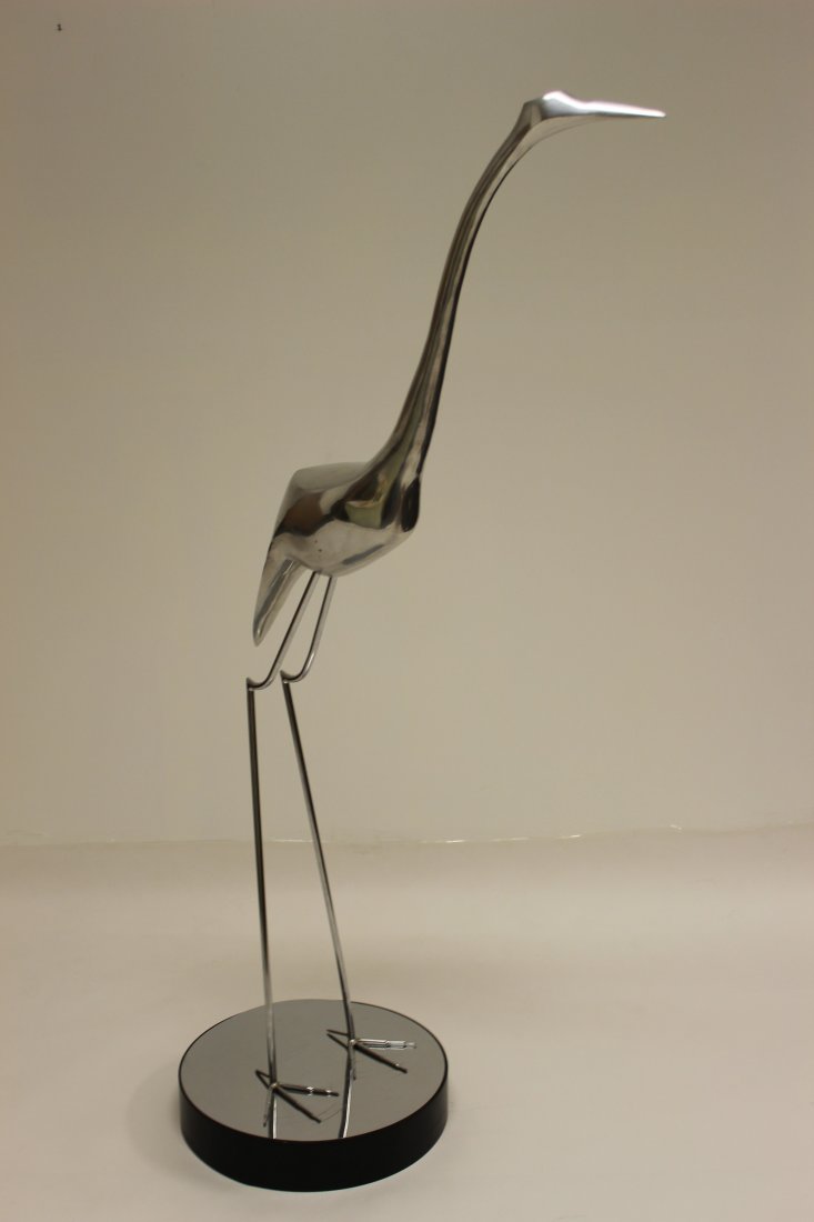 Large Curtis Jere Heron Signed Sculpture Statue (1 of 4)