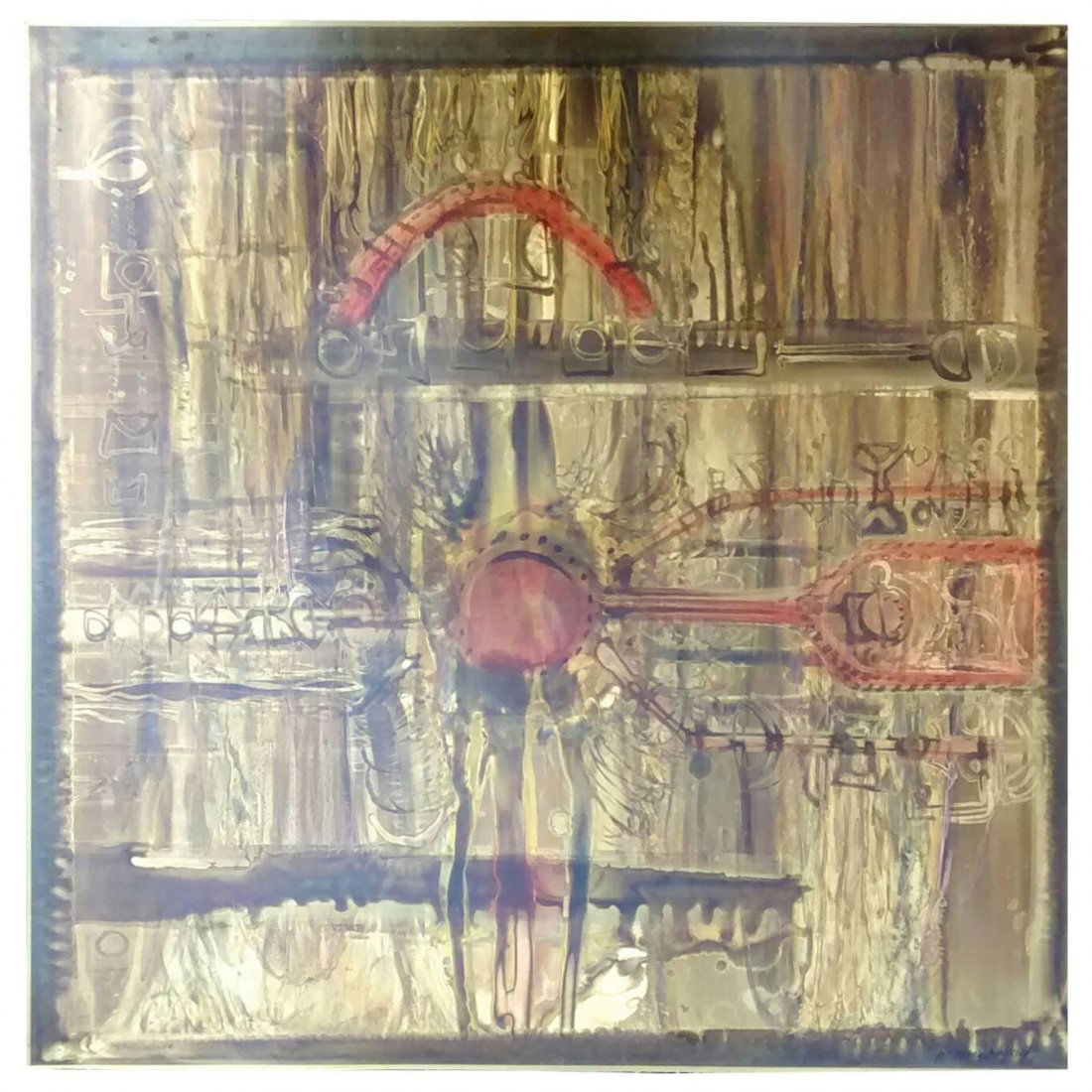 Bernhard Rohne Torch Decorated Brass Panel (1 of 5)