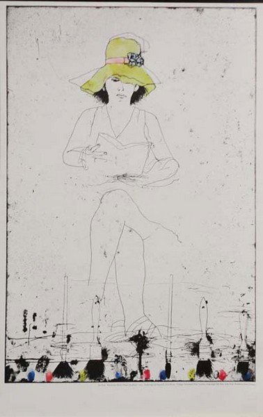 Jim Dine Woman Reading poster (1 of 1)