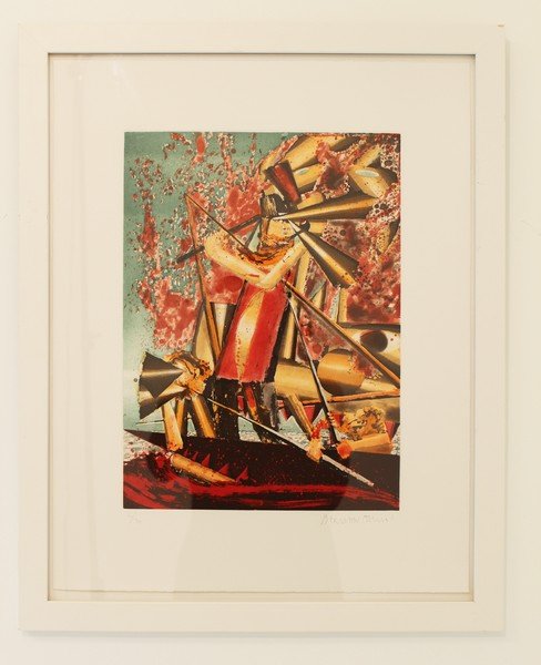 "The Whalers" by Barnaby Furnas: Aquatint No. 2/30. 19.5" W x 24" (2') H.COA includedA certified written appraisal in the buyers name can be purchased. If interested, please inquire after auction closes.