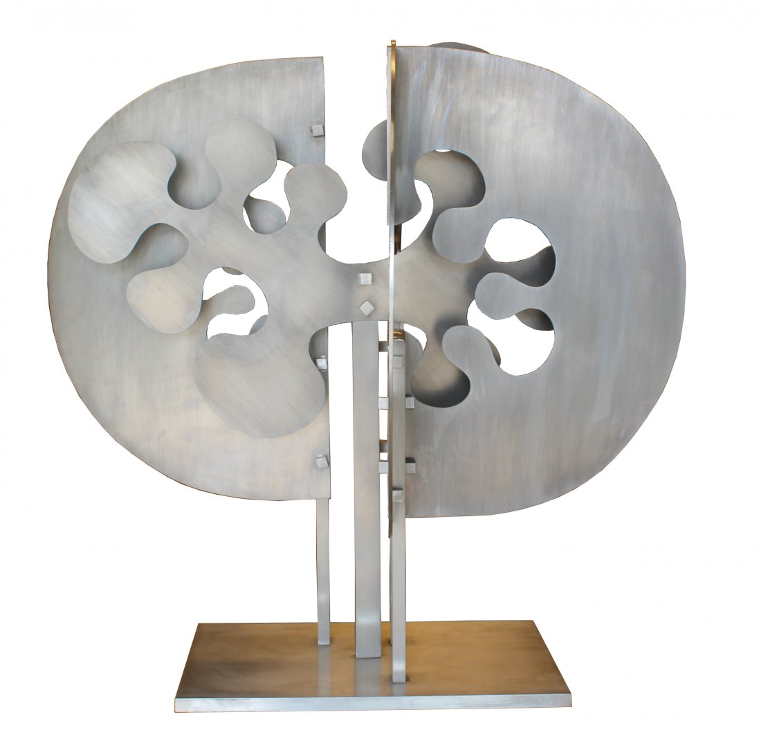 Abstract Metal Sculpture by Schneider (1 of 8)