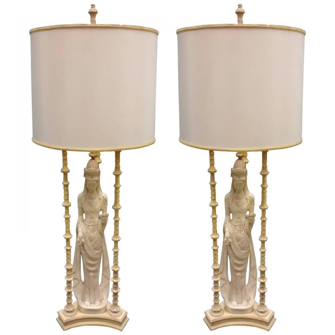 Quan Yin Pair of Table Lamps (1 of 6)