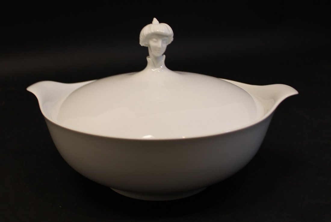 Augarten Porcelain White Biscuit Barrel (1 of 7)