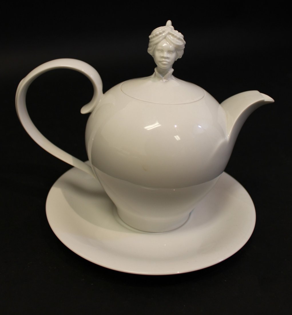 Augarten White Porcelain Teapot from Vienna (1 of 7)