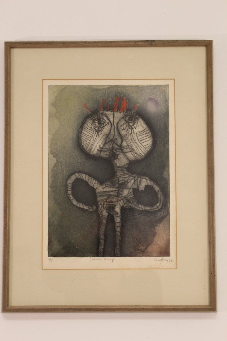 Fernando Ramos Prida Signed "During the Journey Etching (1 of 5)