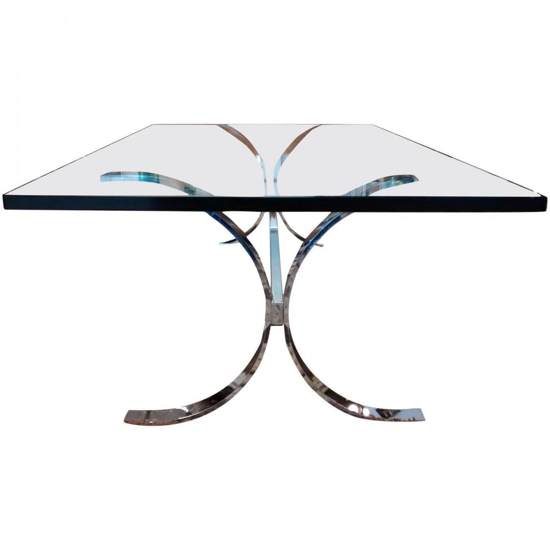 Milo Baughman for Thayer Coggin Chrome Coffee Table (1 of 3)