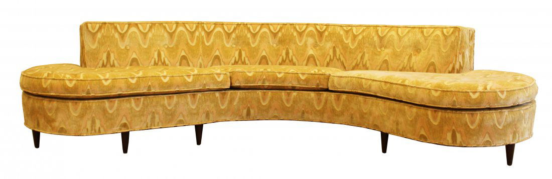Vintage Retro Curved Sofa Dunbar Probber Attributed (1 of 9)
