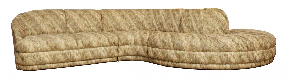 Vladimir Kagan For Weiman Curved Sectional Sofa w/ (1 of 8)